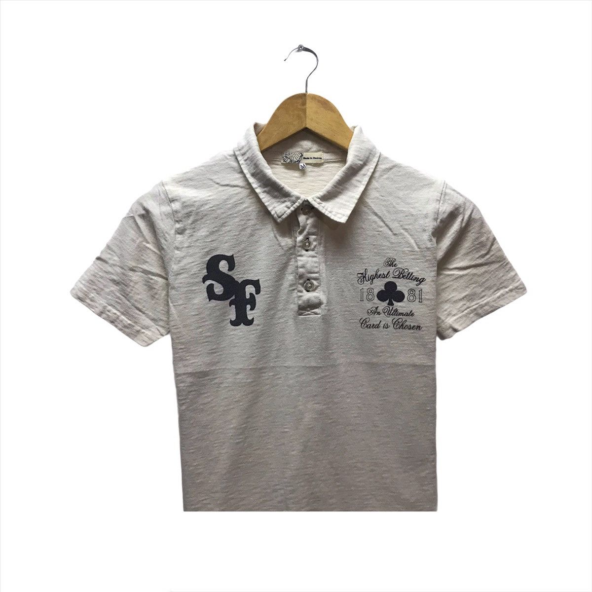 King × Vintage Vintage Art King Card Shirt Spellout The Highest Betting Size US S / EU 44-46 / 1 - 3 Thumbnail