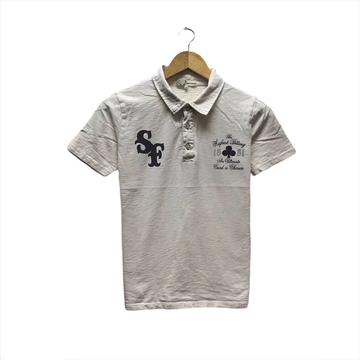 King × Vintage Vintage Art King Card Shirt Spellout The Highest Betting Size US S / EU 44-46 / 1 - 2 Thumbnail