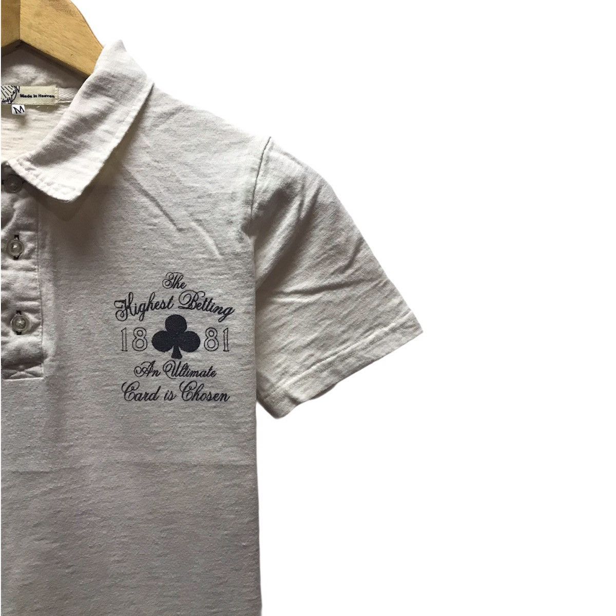 King × Vintage Vintage Art King Card Shirt Spellout The Highest Betting Size US S / EU 44-46 / 1 - 4 Thumbnail