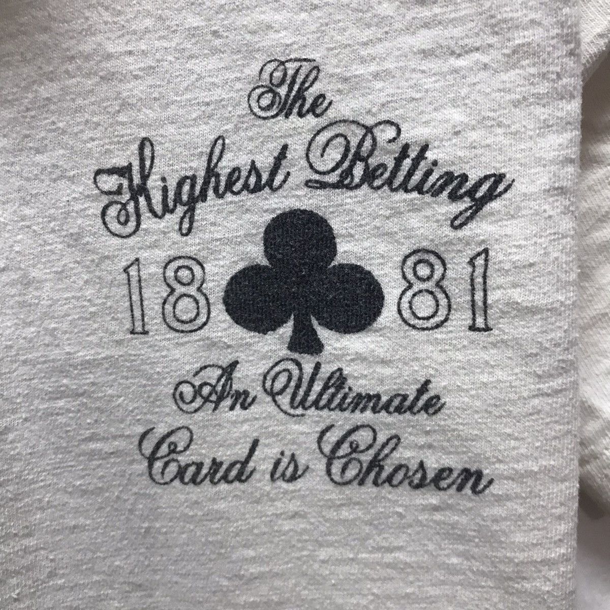 King × Vintage Vintage Art King Card Shirt Spellout The Highest Betting Size US S / EU 44-46 / 1 - 6 Thumbnail