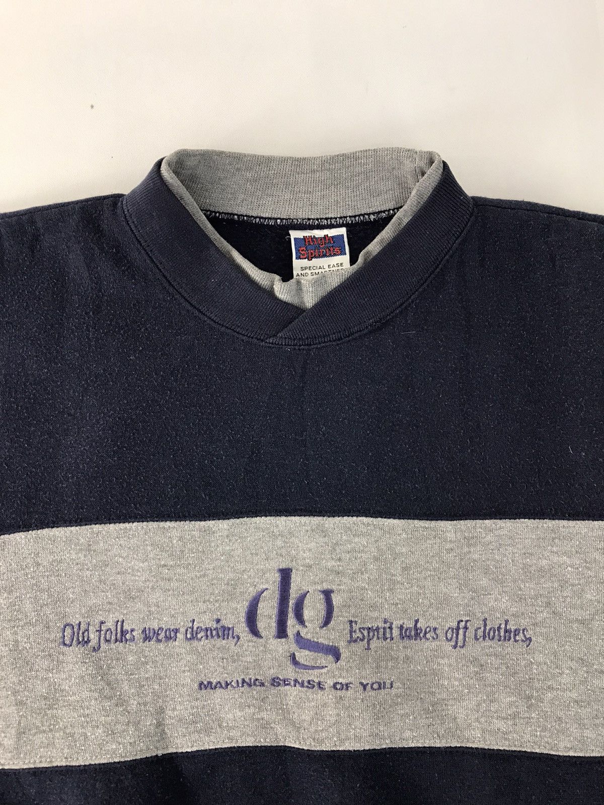 Japanese Brand Sweatshirt High Spirits Two Tone Colour Style Size US L / EU 52-54 / 3 - 4 Thumbnail