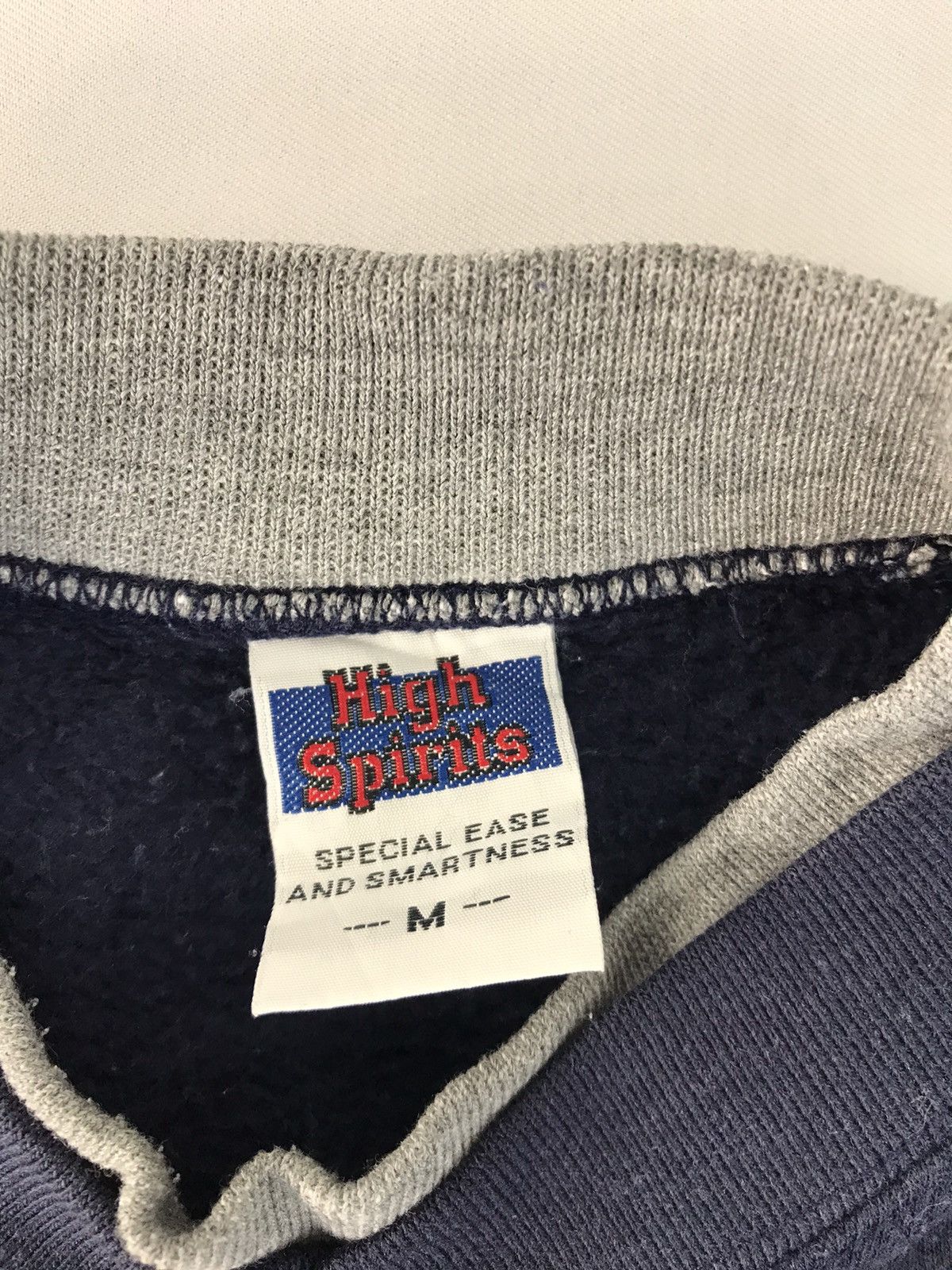 Japanese Brand Sweatshirt High Spirits Two Tone Colour Style Size US L / EU 52-54 / 3 - 5 Thumbnail