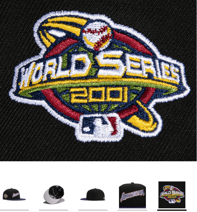 Hat Club × MLB × New Era 7 1/4 Hatclub Script Wordmark Arizona Diamondbacks Black WS Size ONE SIZE - 10 Thumbnail