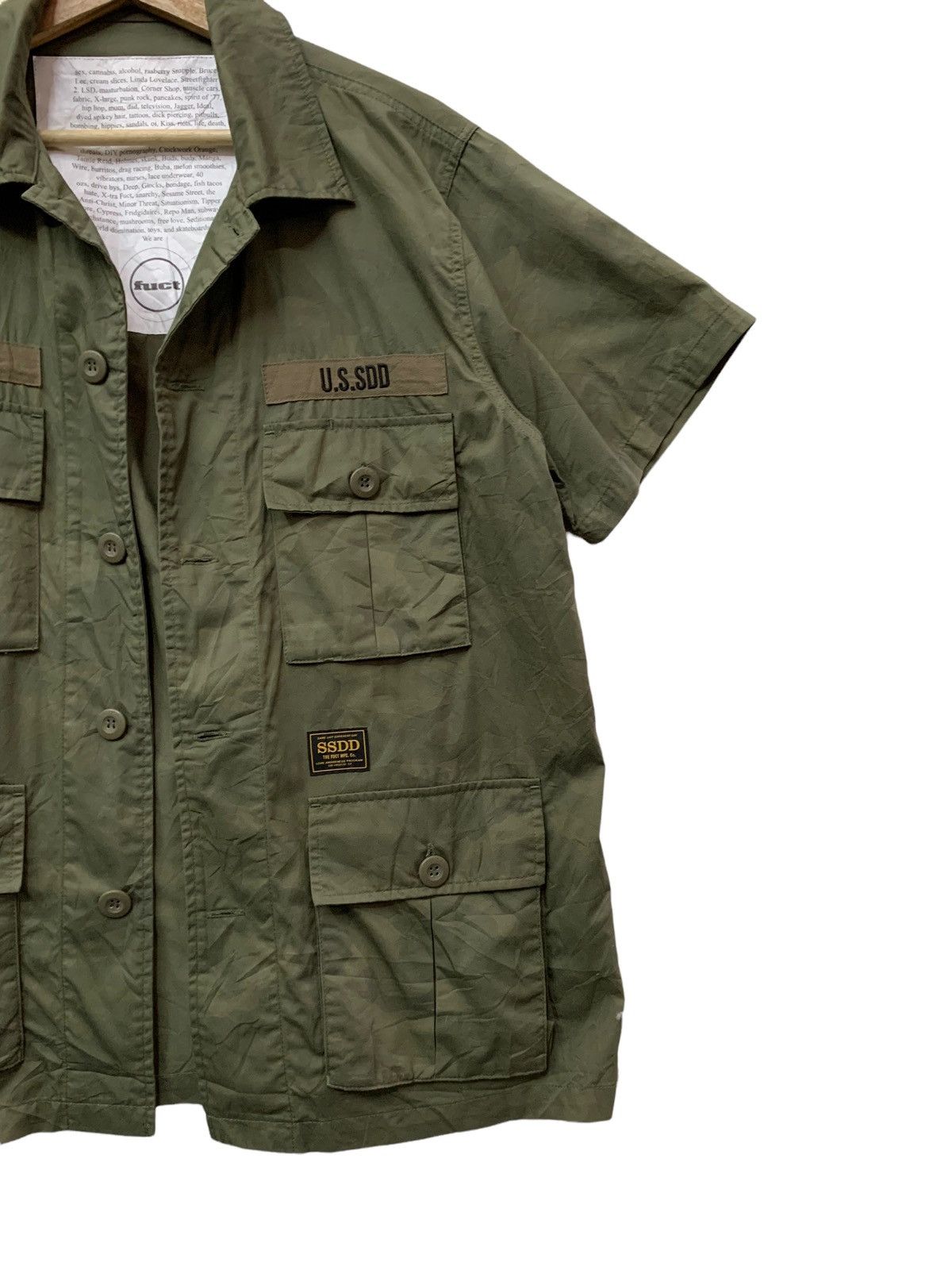 🔥FUCT SSDD UTILITY SHIRTS BUTTON UP