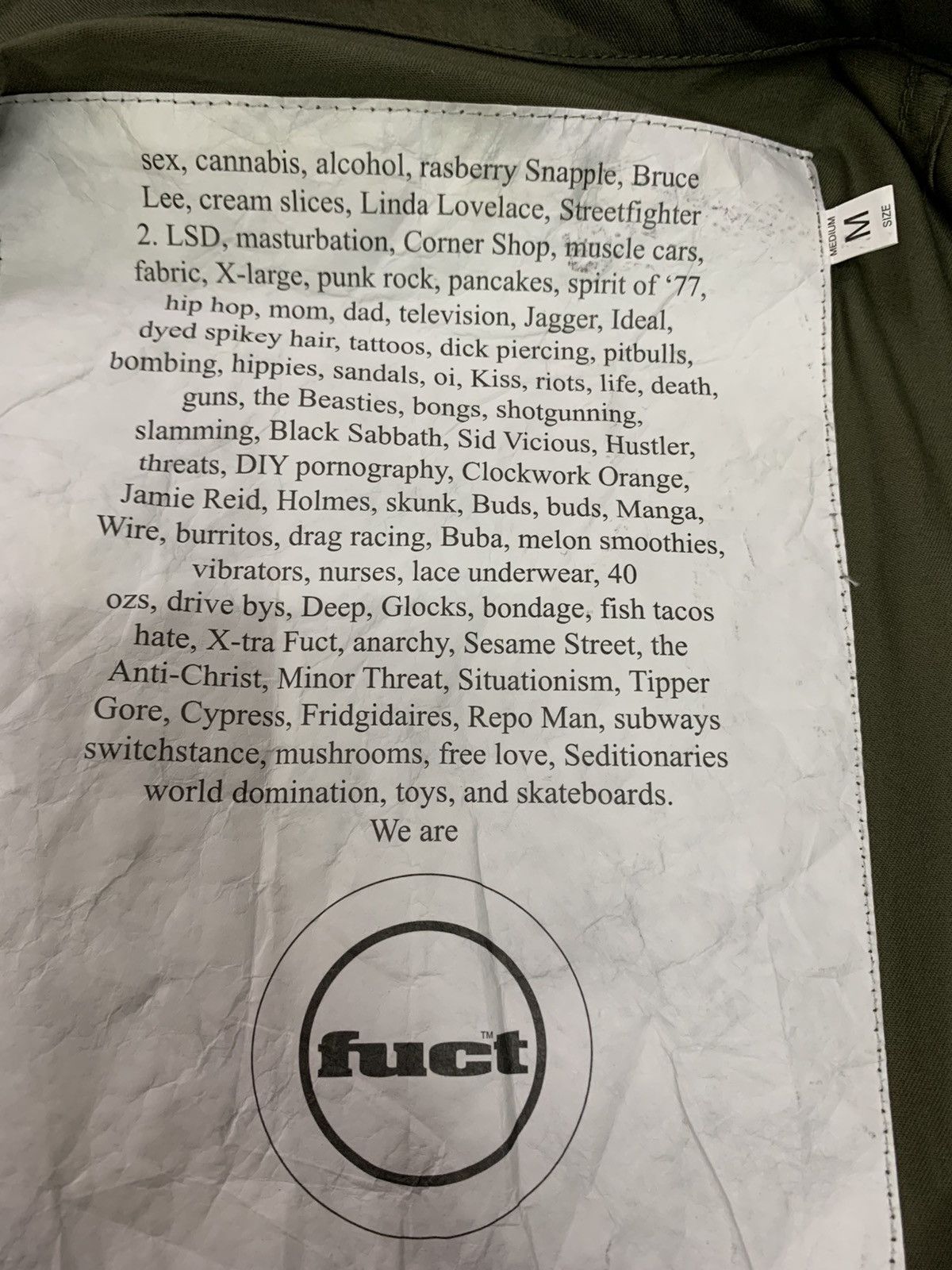 FUCT 🔥FUCT SSDD UTILITY SHIRTS BUTTON UP Size US M / EU 48-50 / 2 - 6 Thumbnail