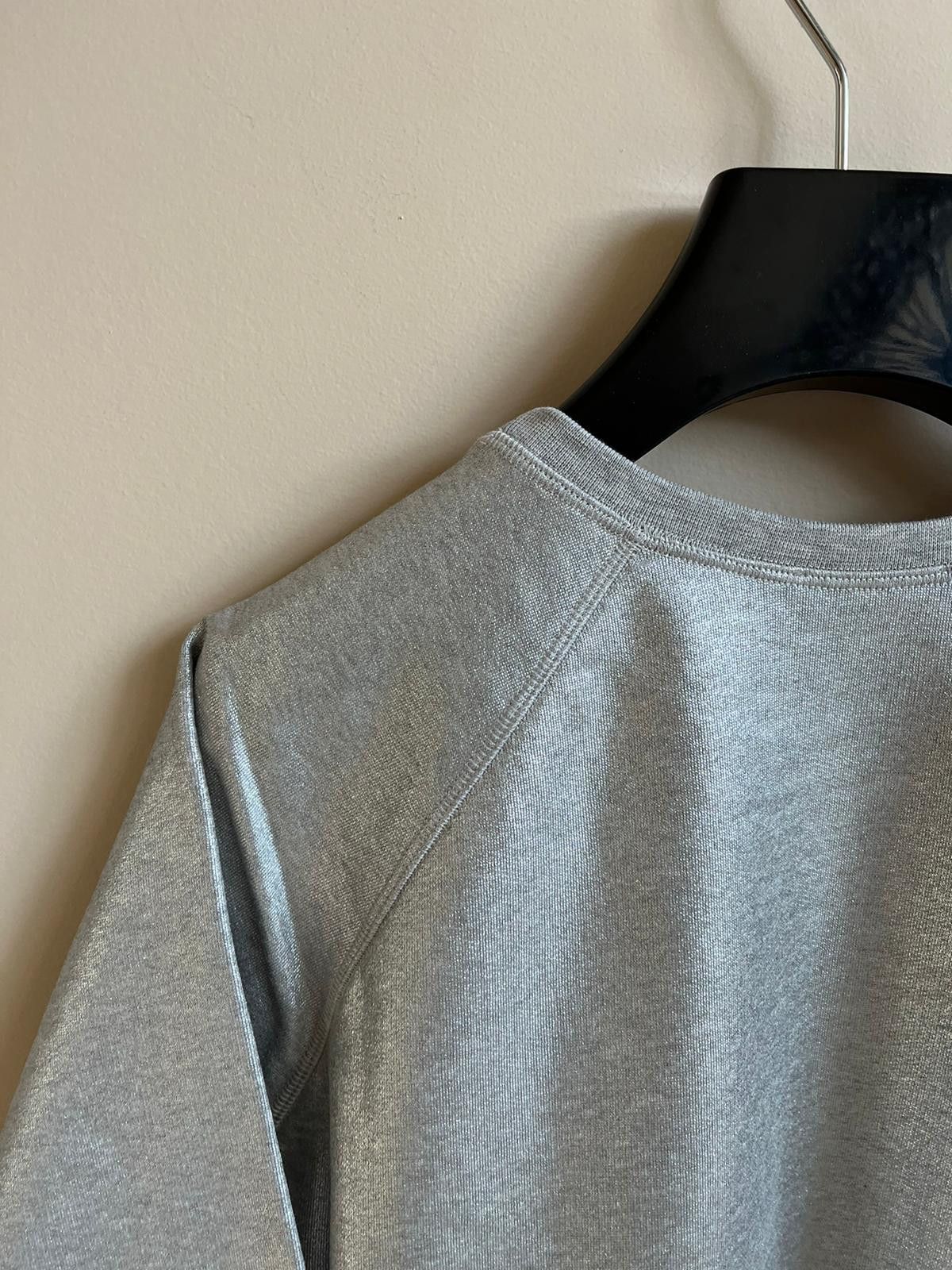 Balmain Metallic Raglan Tee in Silver Color Size US S / EU 44-46 / 1 - 13 Thumbnail