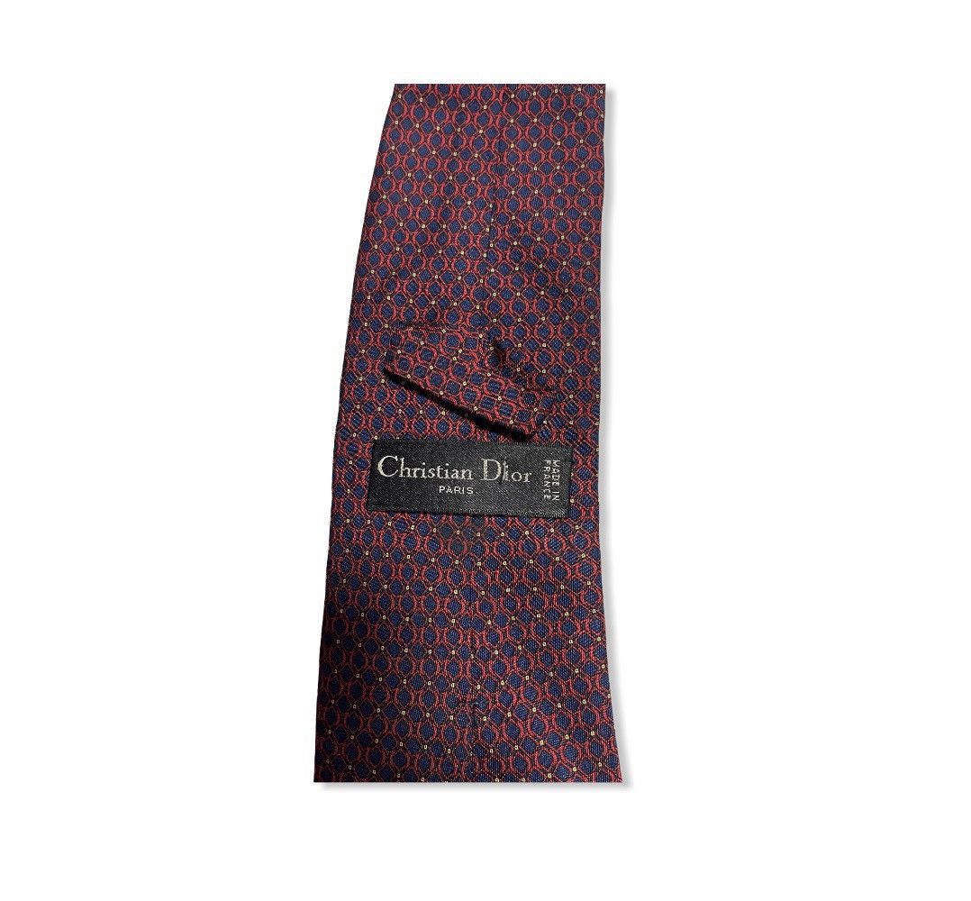 Christian Dior Monsieur CHRISTIAN DIOR TIE SILK FRANCE Size ONE SIZE - 3 Thumbnail