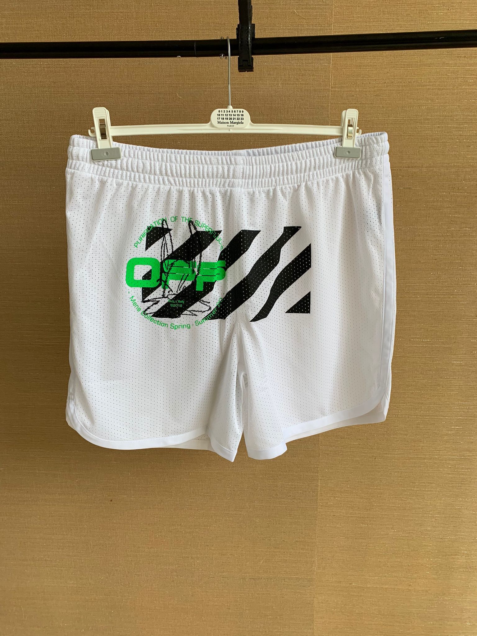 Off-White Harry the Bunny Mesh Shorts Size US 30 / EU 46 - 2 Thumbnail