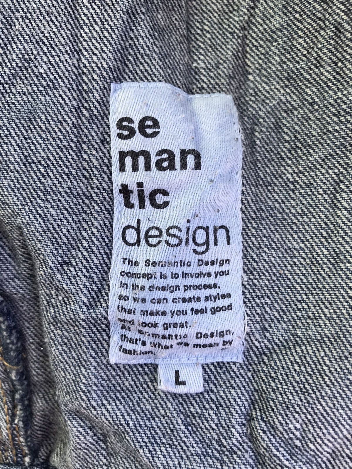 Japanese Brand Japanese Semantic Design Blue Stonewashed Denim Jacket Size US M / EU 48-50 / 2 - 8 Thumbnail