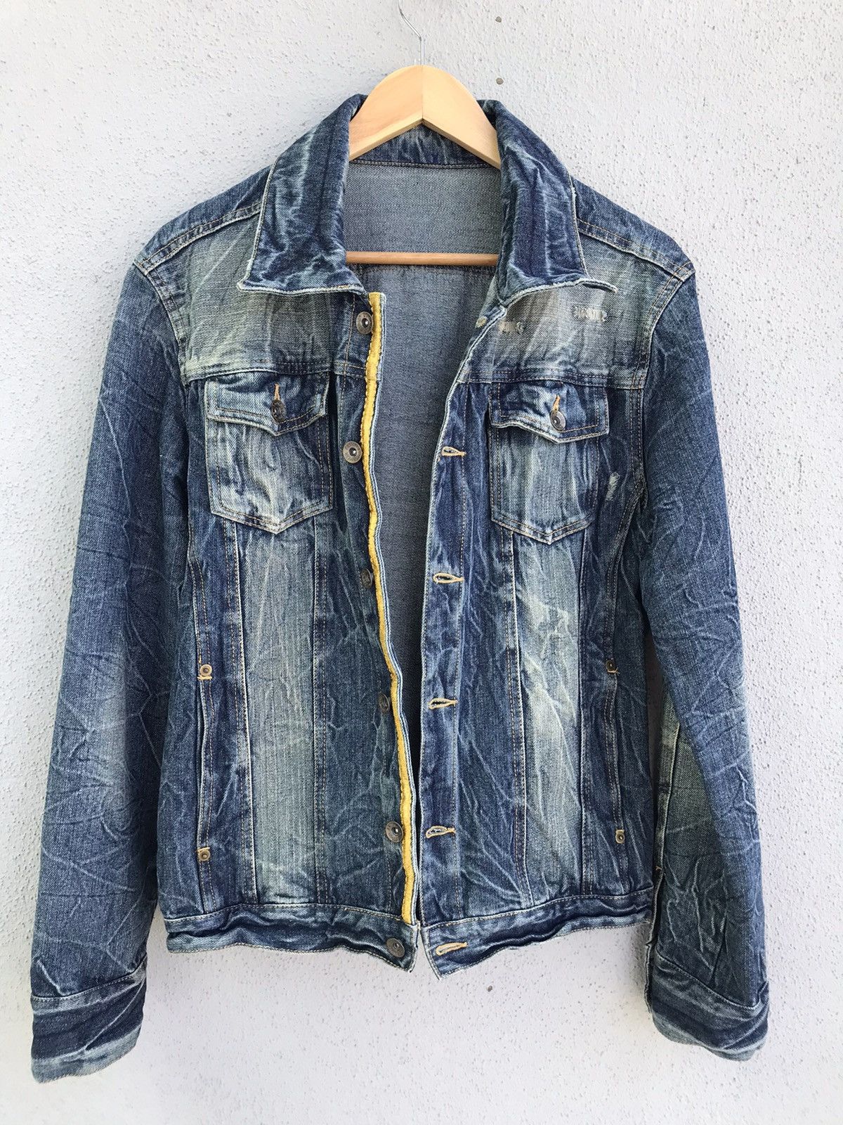 Japanese Brand Japanese Semantic Design Blue Stonewashed Denim Jacket Size US M / EU 48-50 / 2 - 7 Thumbnail
