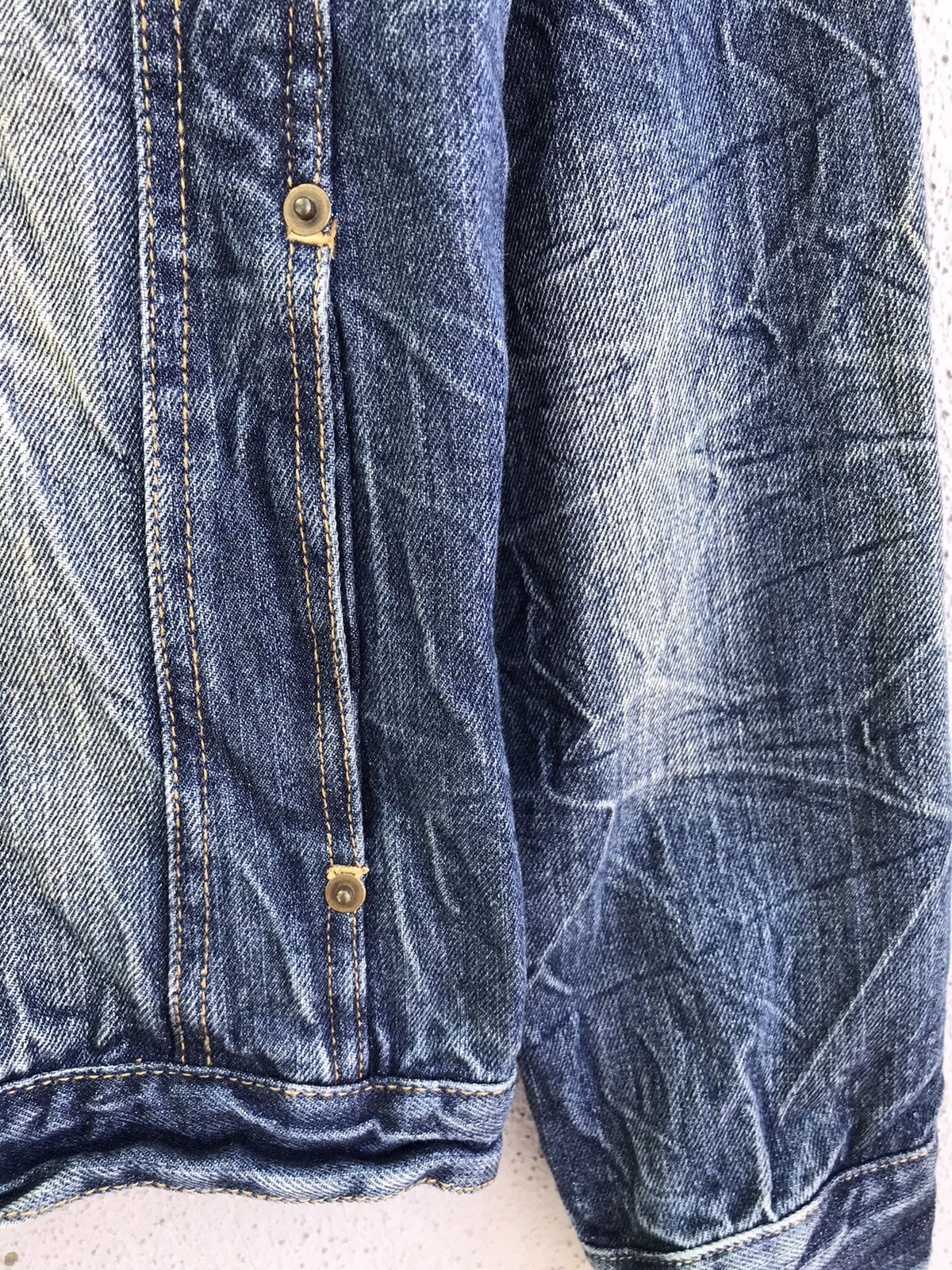 Japanese Brand Japanese Semantic Design Blue Stonewashed Denim Jacket Size US M / EU 48-50 / 2 - 4 Thumbnail