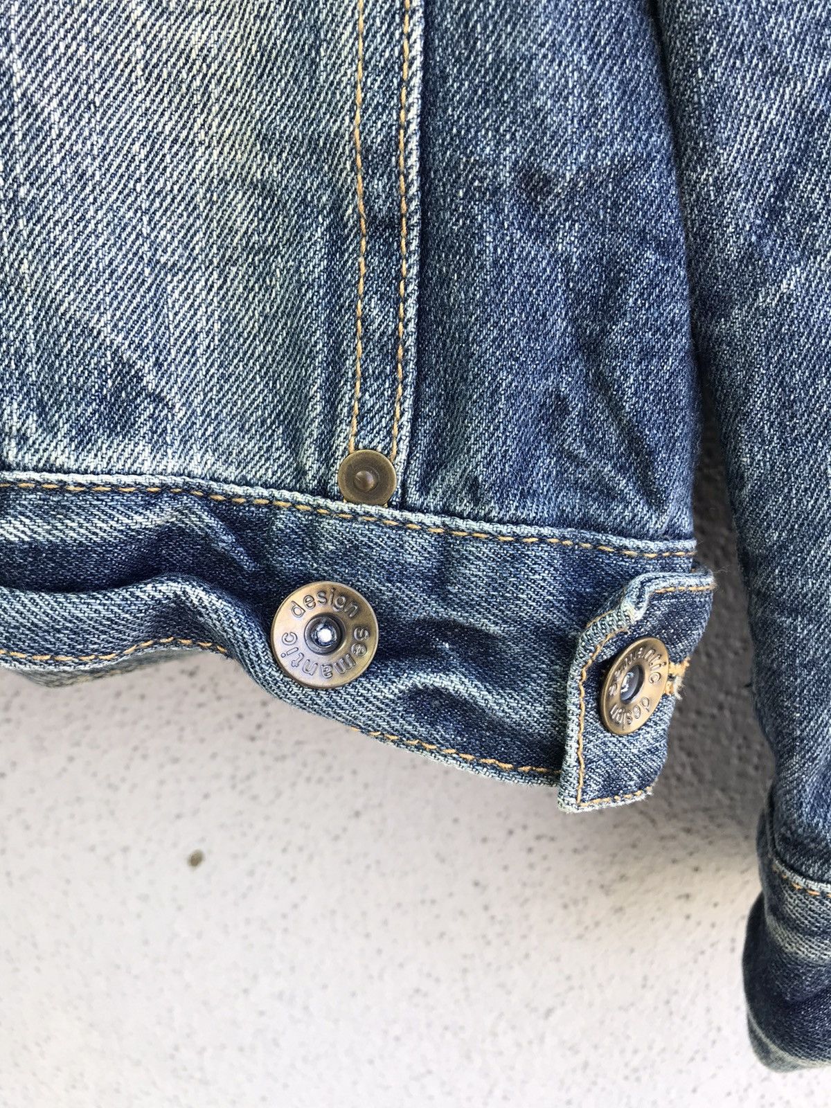 Japanese Brand Japanese Semantic Design Blue Stonewashed Denim Jacket Size US M / EU 48-50 / 2 - 6 Thumbnail