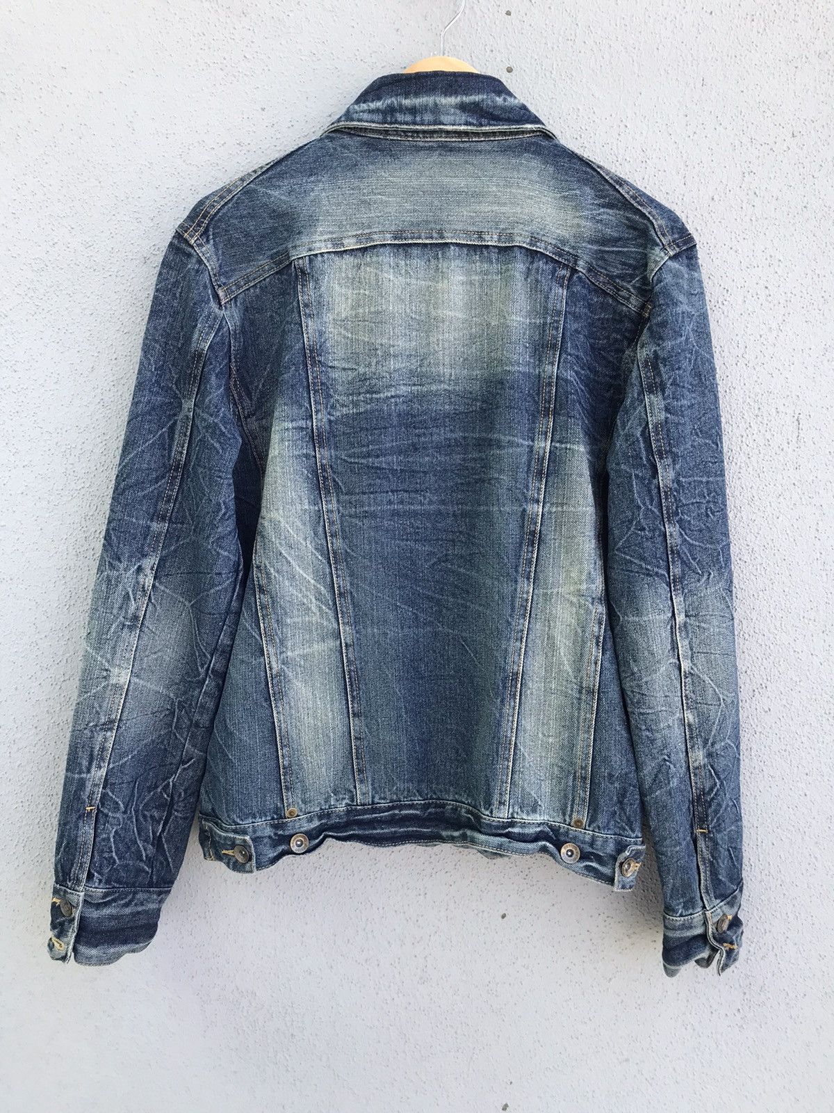 Japanese Brand Japanese Semantic Design Blue Stonewashed Denim Jacket Size US M / EU 48-50 / 2 - 5 Thumbnail