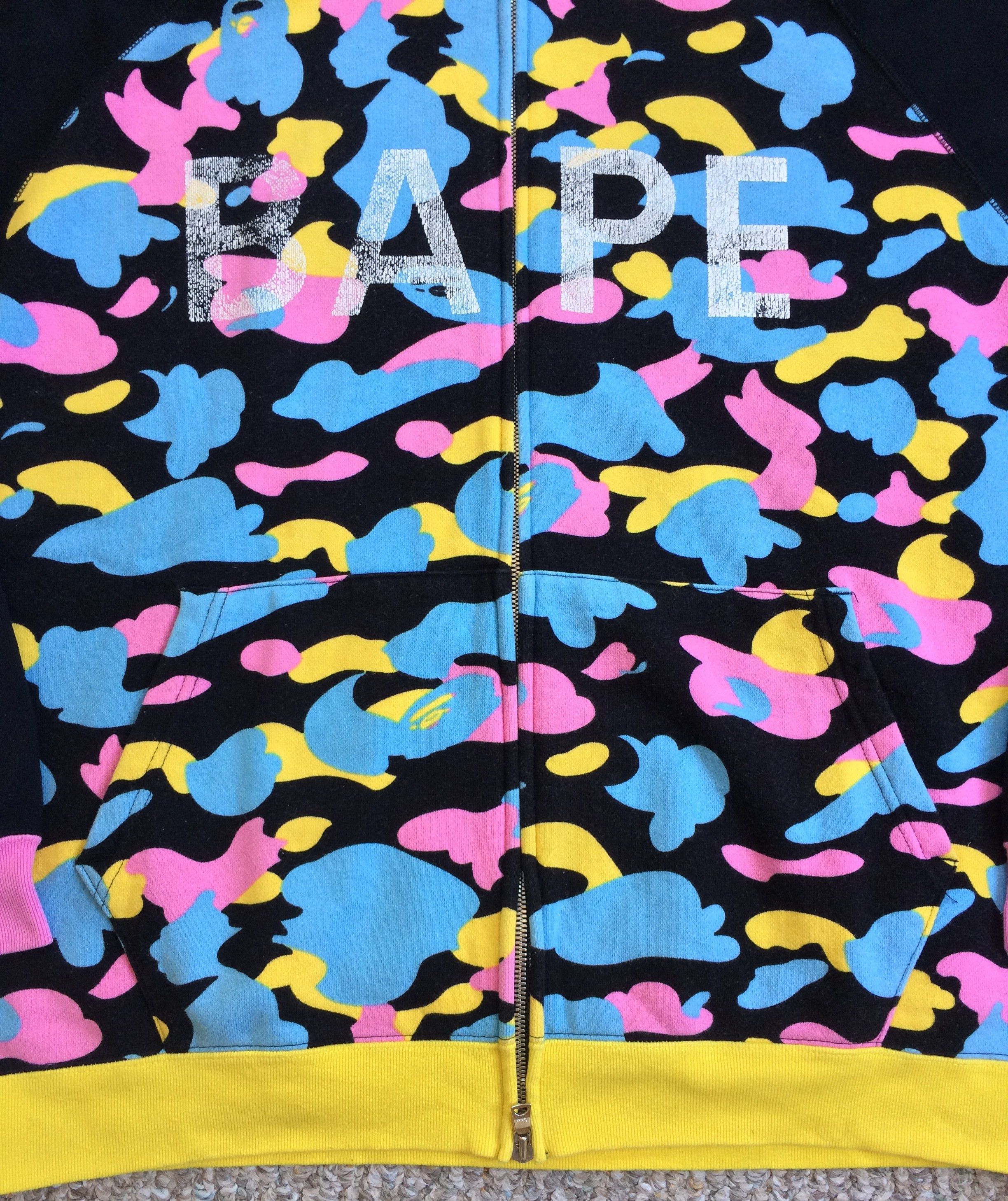 Bape OG Bape Cotton Candy Camo Full Zip Hoodie Size US L / EU 52-54 / 3 - 3 Thumbnail