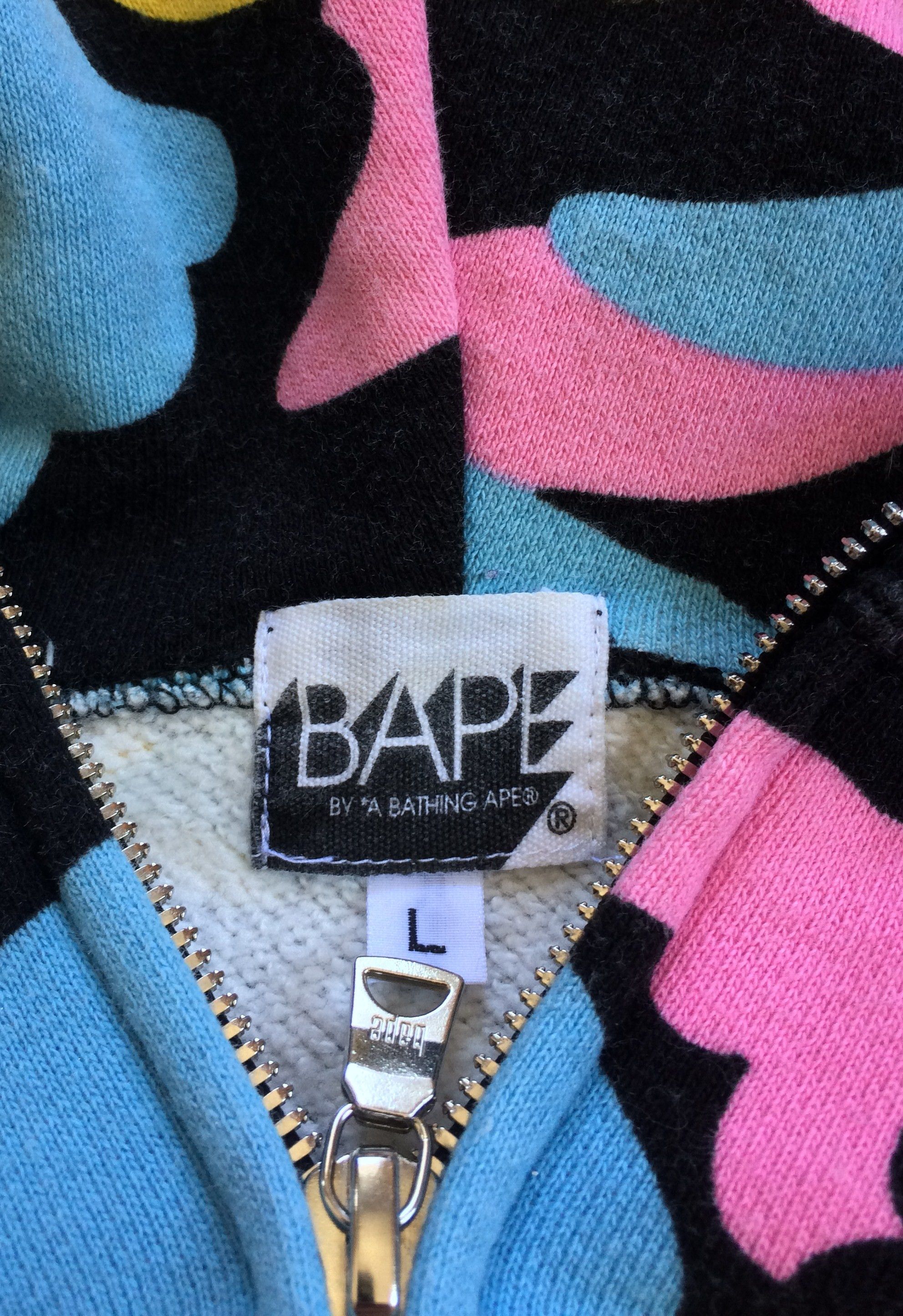 Bape OG Bape Cotton Candy Camo Full Zip Hoodie Size US L / EU 52-54 / 3 - 5 Thumbnail