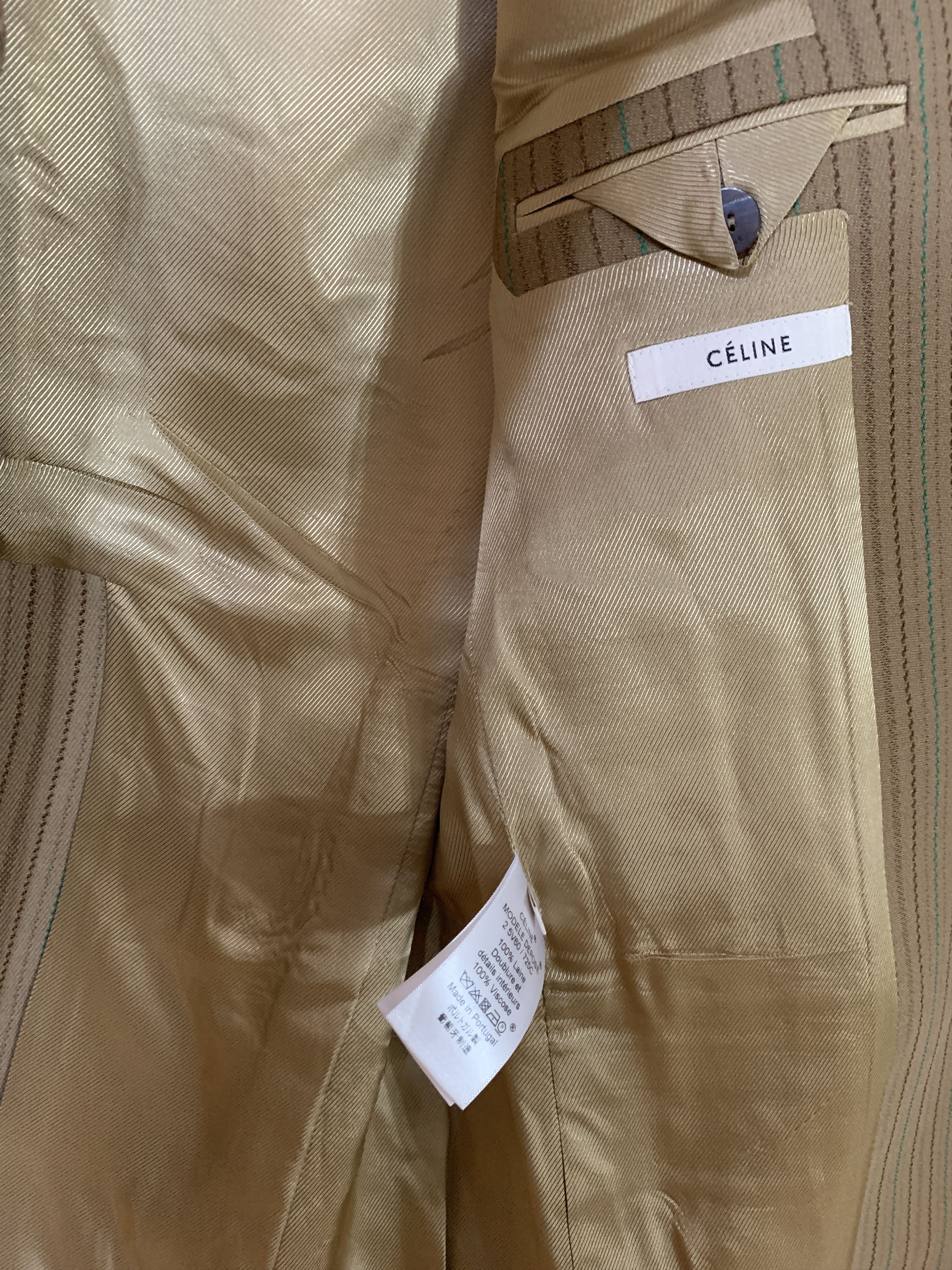 Celine Archive 18FW Multi Striped Blazer Size S / US 4 / IT 40 - 7 Thumbnail