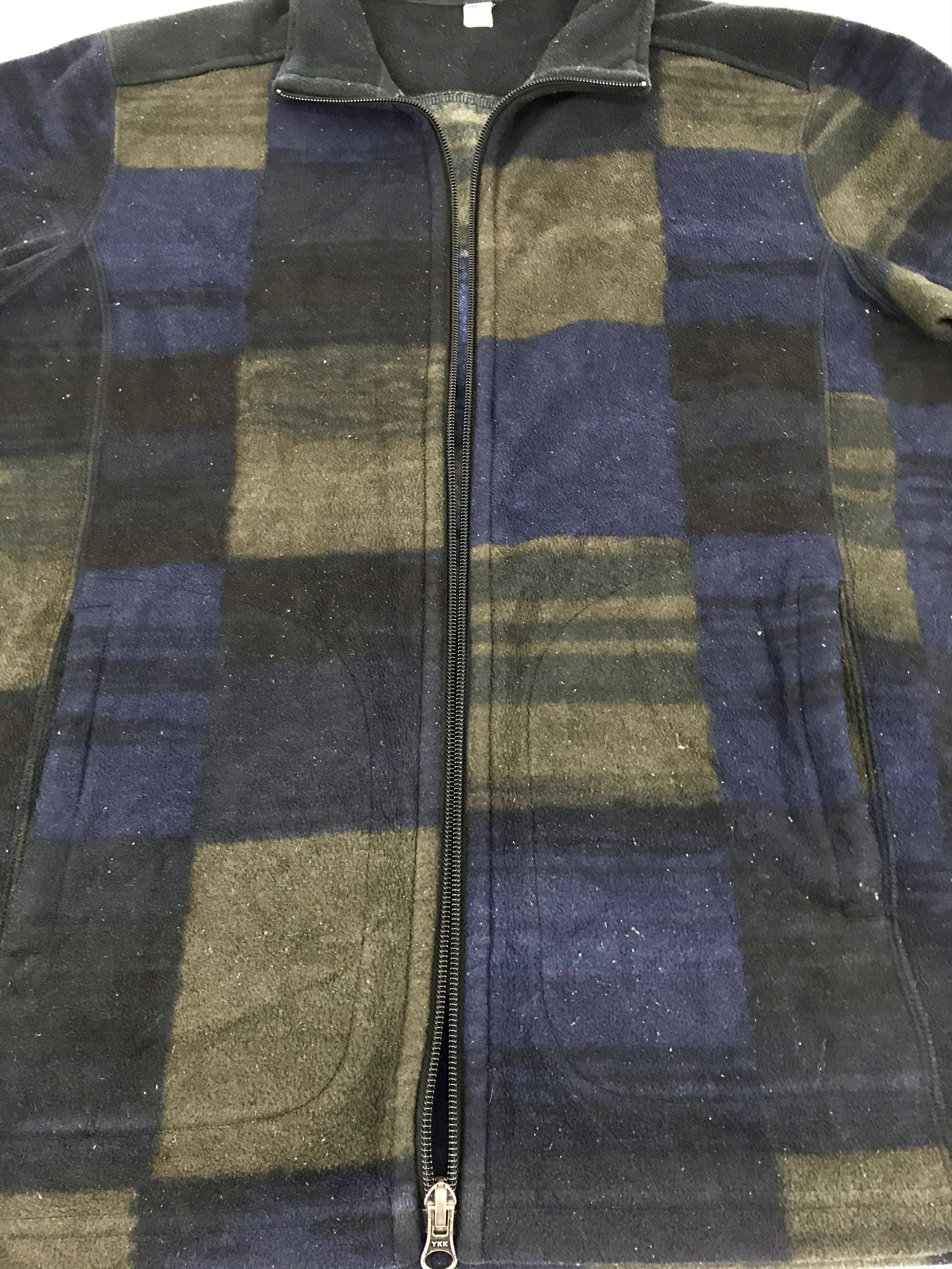 Japanese Brand Vintage Style Uniqlo Tartan Plaid Checked Fleece Sherpa Size US M / EU 48-50 / 2 - 4 Thumbnail