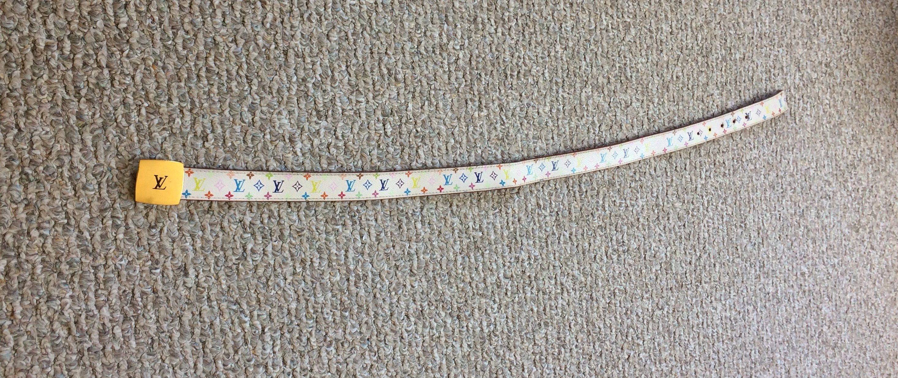 Louis Vuitton × Takashi Murakami S/S 2003 Louis Vuitton x Murakami Multicolor Monogram Belt Size 28 - 7 Thumbnail