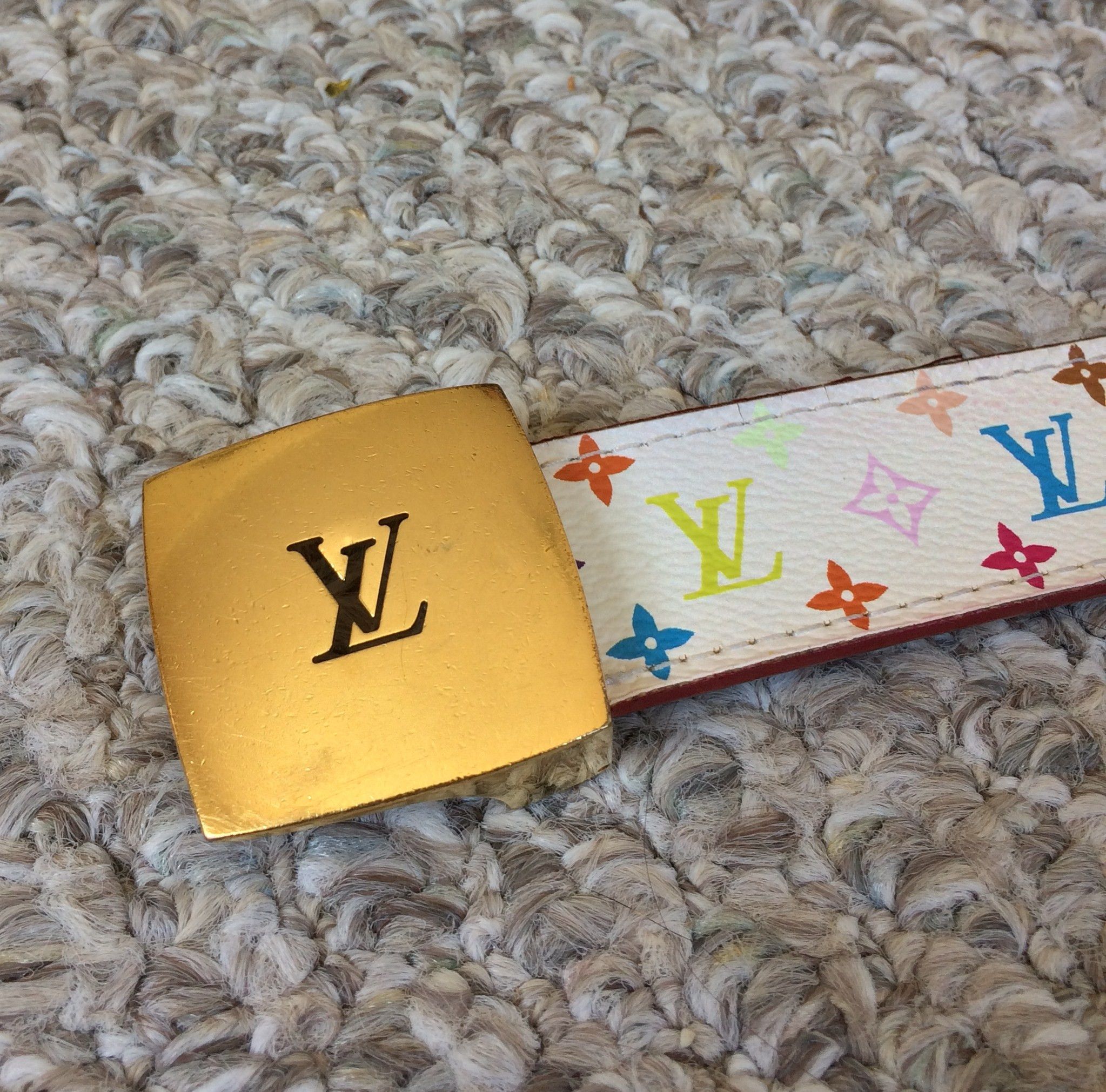 Louis Vuitton × Takashi Murakami S/S 2003 Louis Vuitton x Murakami Multicolor Monogram Belt Size 28 - 2 Thumbnail