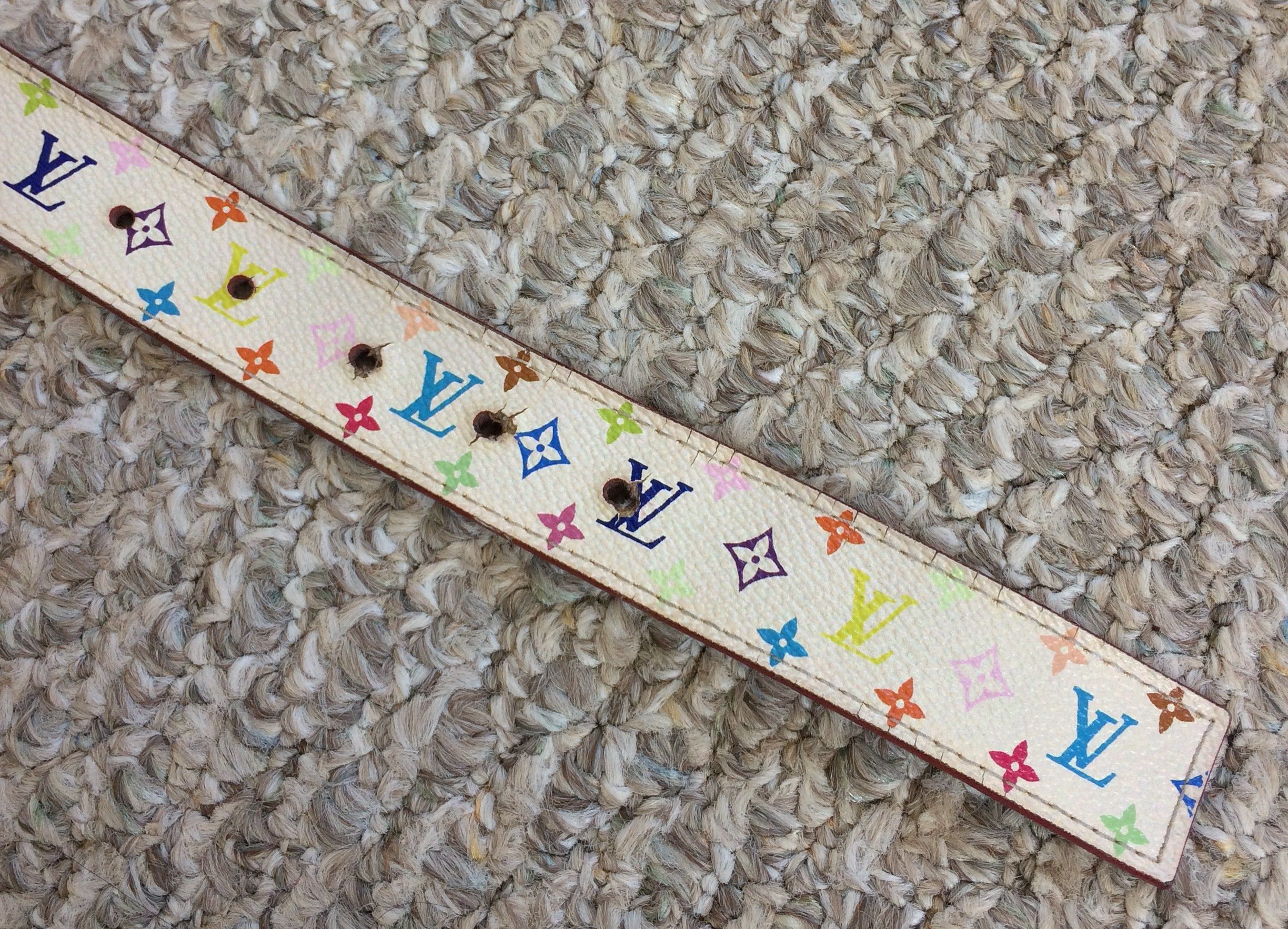 Louis Vuitton × Takashi Murakami S/S 2003 Louis Vuitton x Murakami Multicolor Monogram Belt Size 28 - 4 Thumbnail