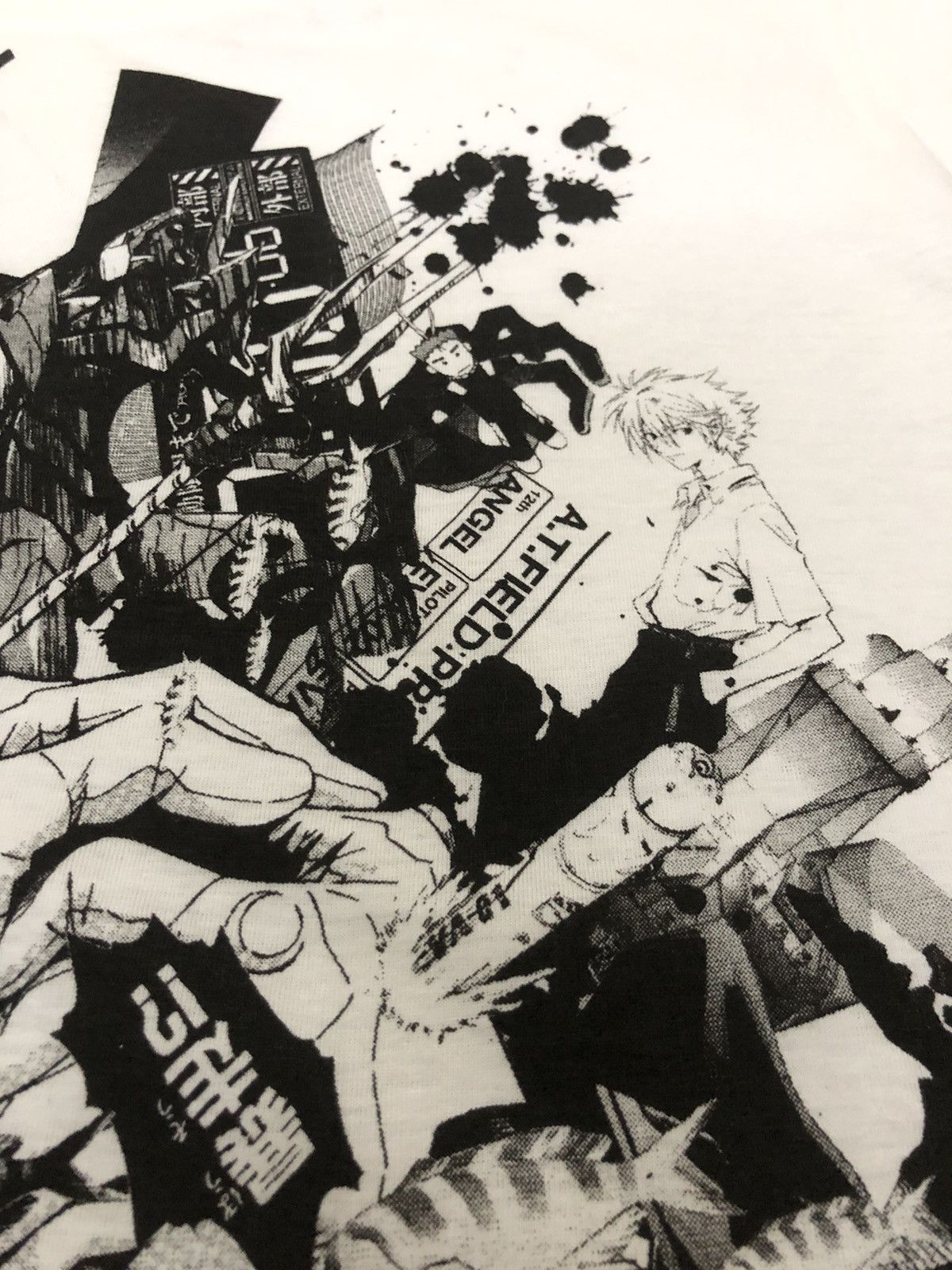 Anime Vtg Neon Genesis Evangelion "Peace on Earth" Shirt Size US M / EU 48-50 / 2 - 5 Thumbnail