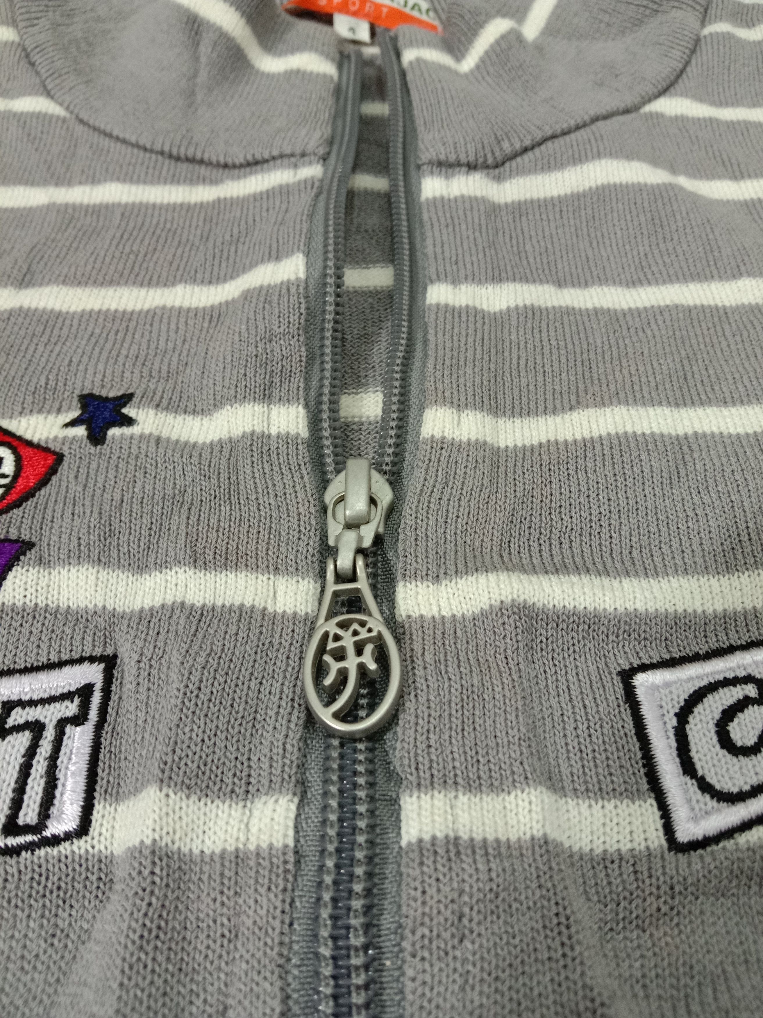Designer Jean Charles De Castelbajac Navy Croisier Art Zipper Tee Size M / US 6-8 / IT 42-44 - 4 Thumbnail
