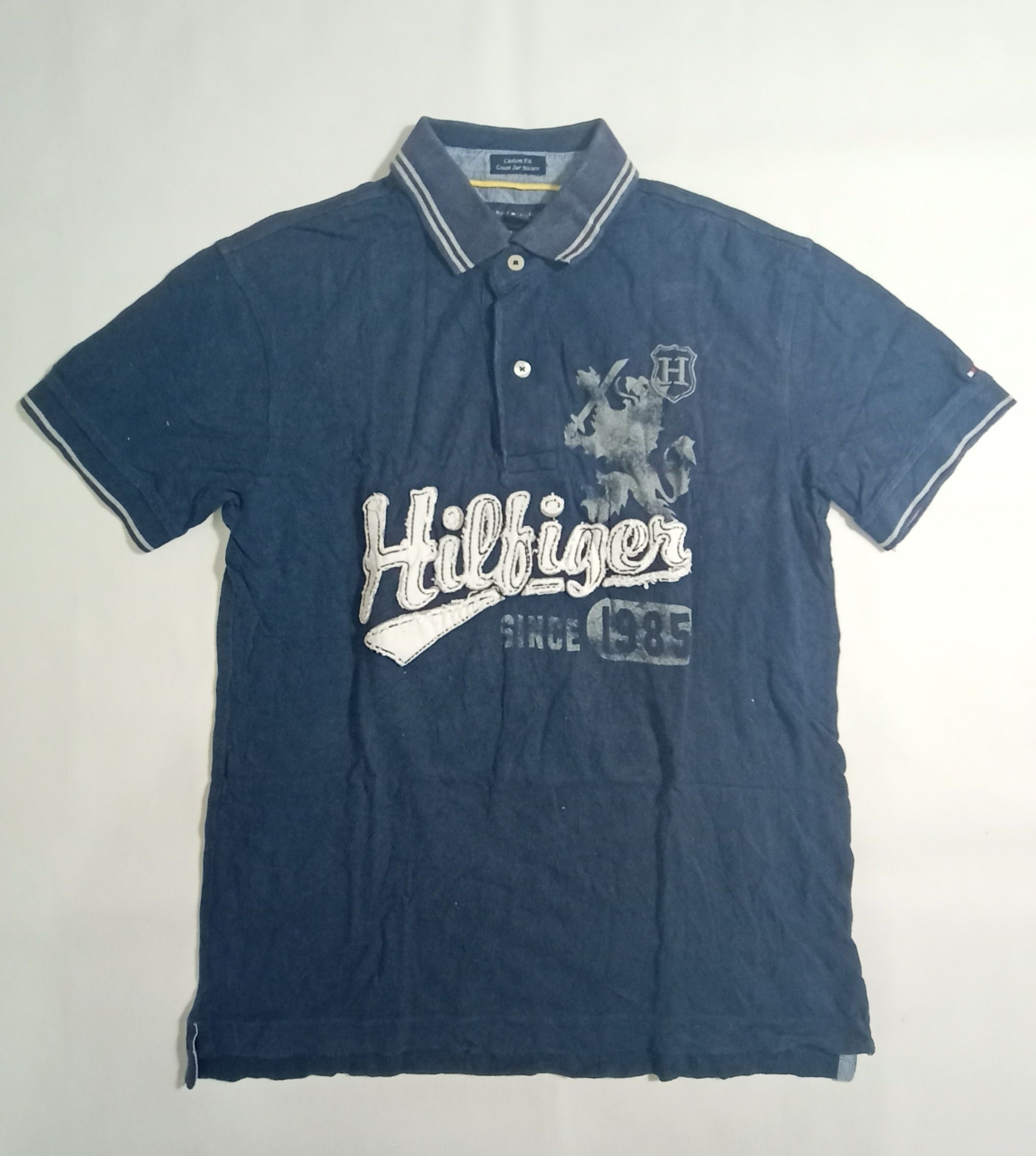 Vintage Tommy Hilfiger Polo Shirt custom Slim Fit Since 1985