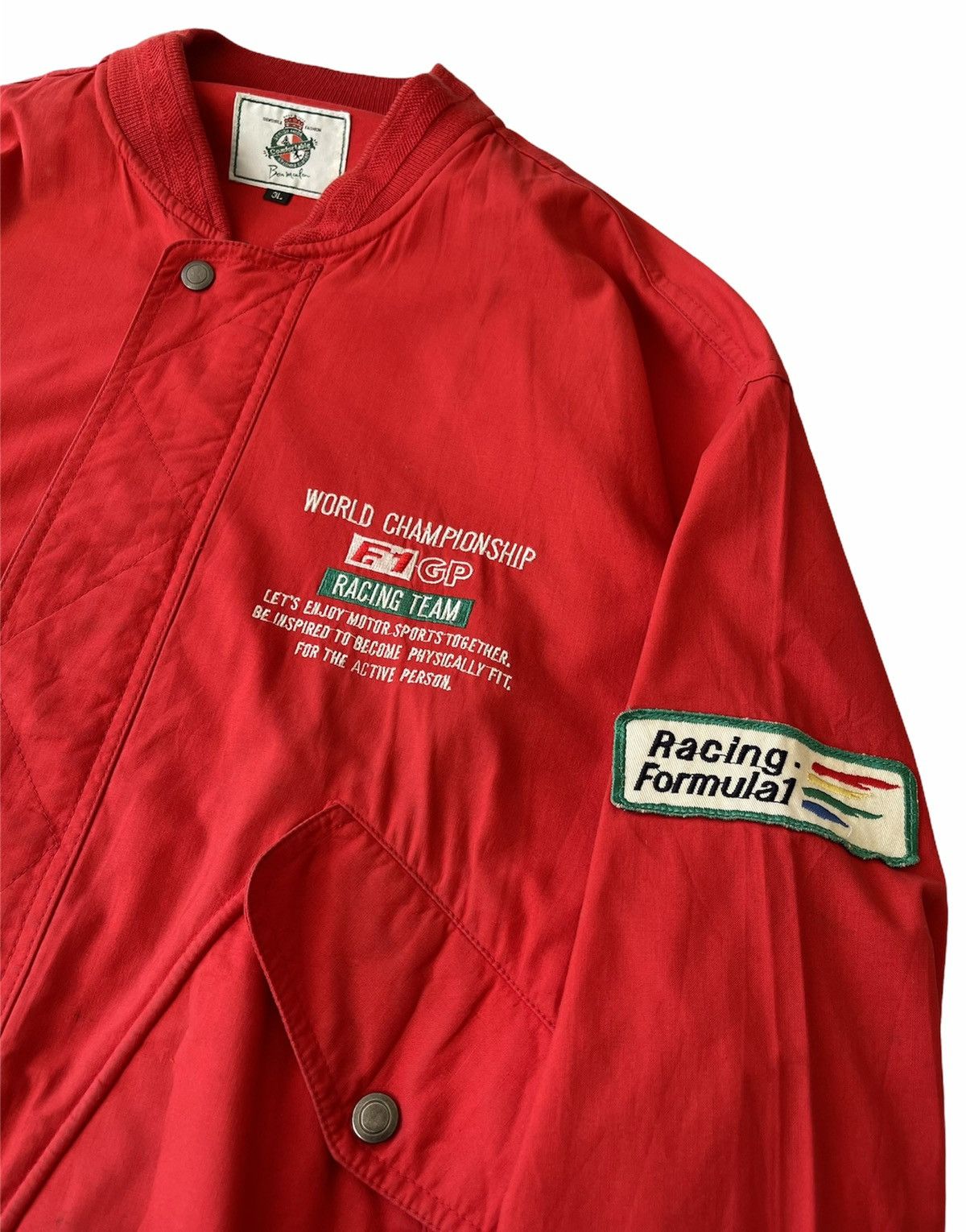 Benetton VINTAGE FORMULA ONE BENETTON GP RACING TEAM JACKET Size US XL / EU 56 / 4 - 2 Thumbnail