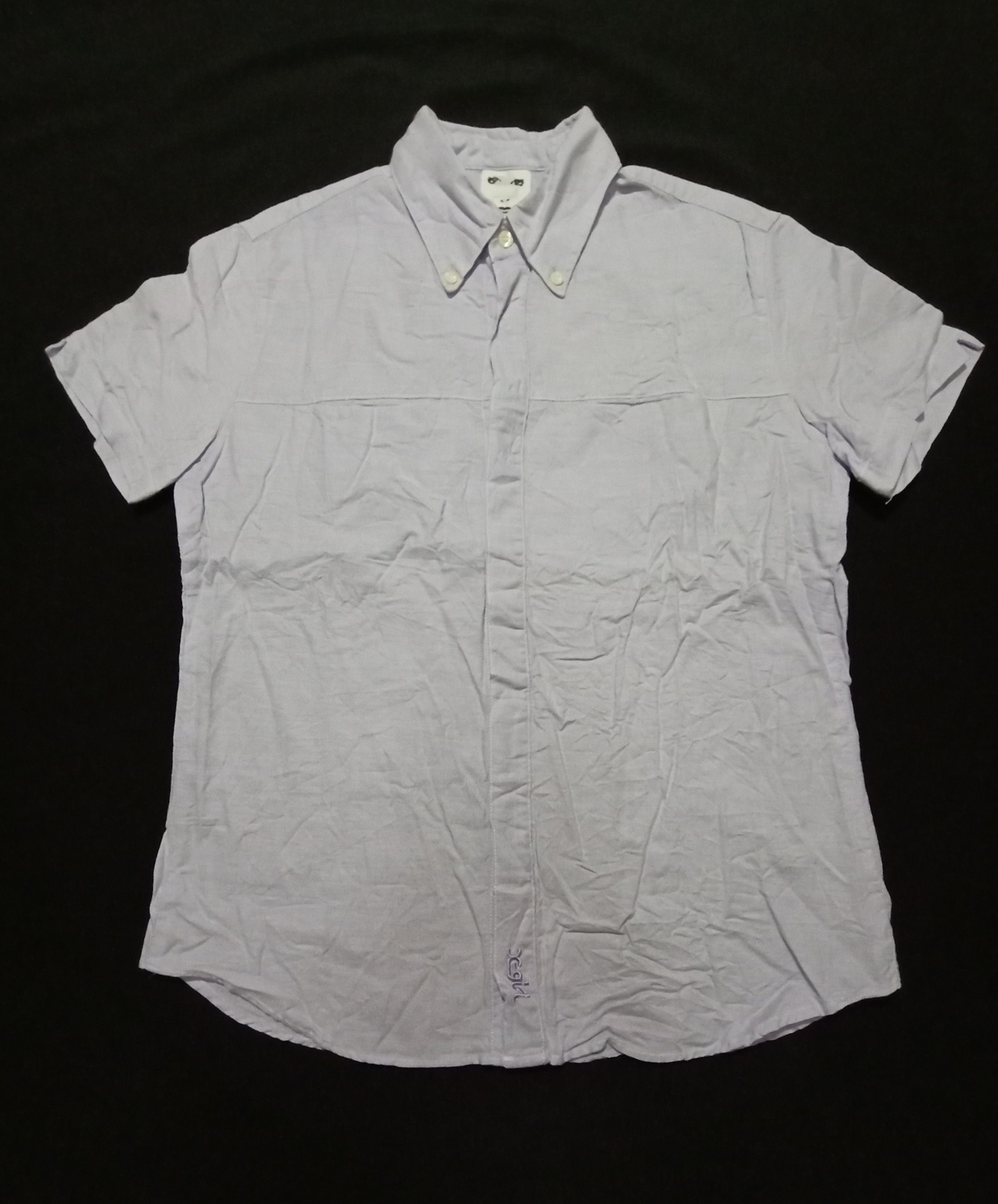 Japanese Brand X-girl Light Purple Button Down Shirt Flannel Size S / US 4 / IT 40 - 1 Thumbnail