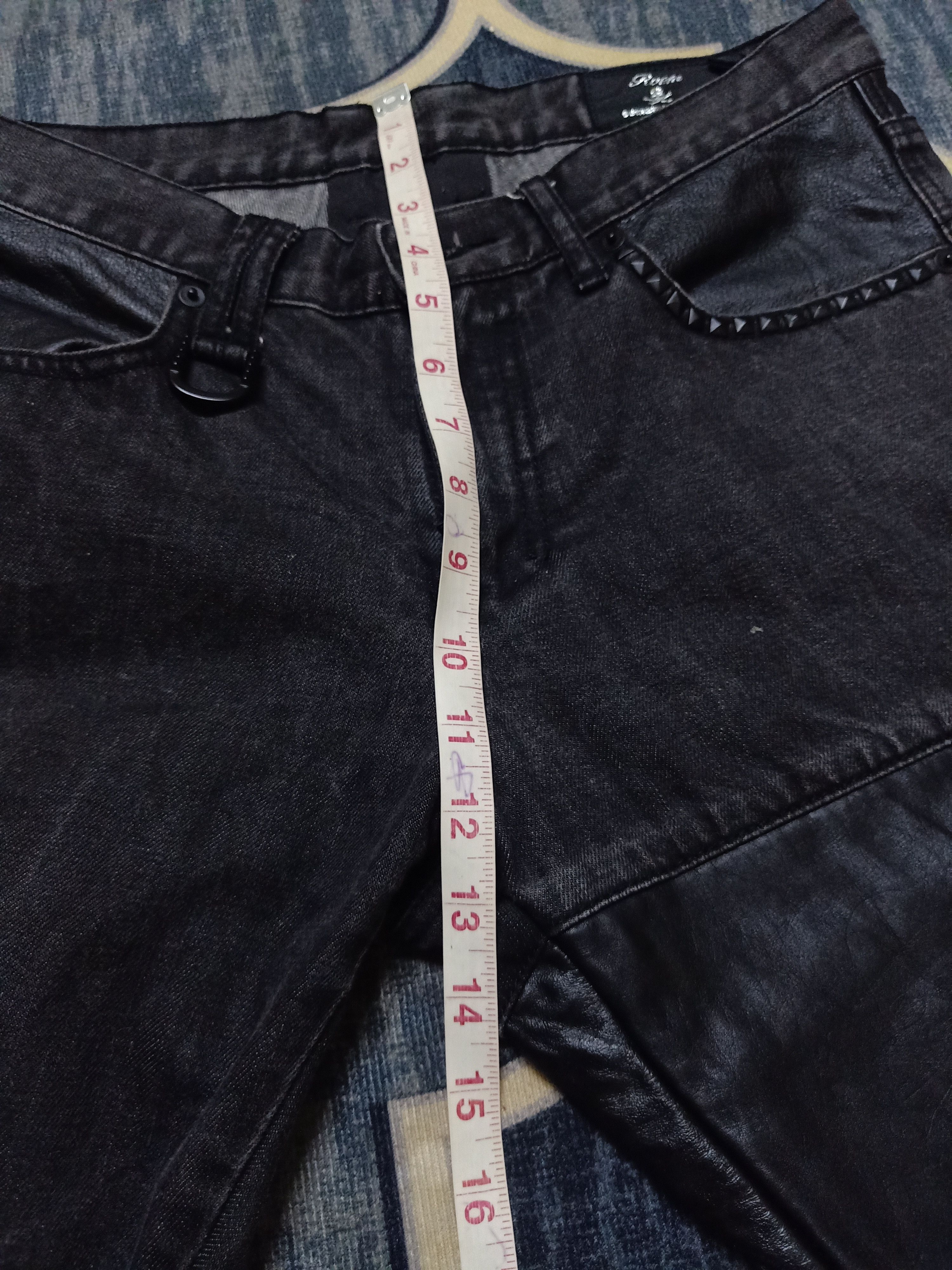 Japanese Brand Roen Japan X semantic Design Punk studed Skinny Jeans Size US 31 - 12 Thumbnail