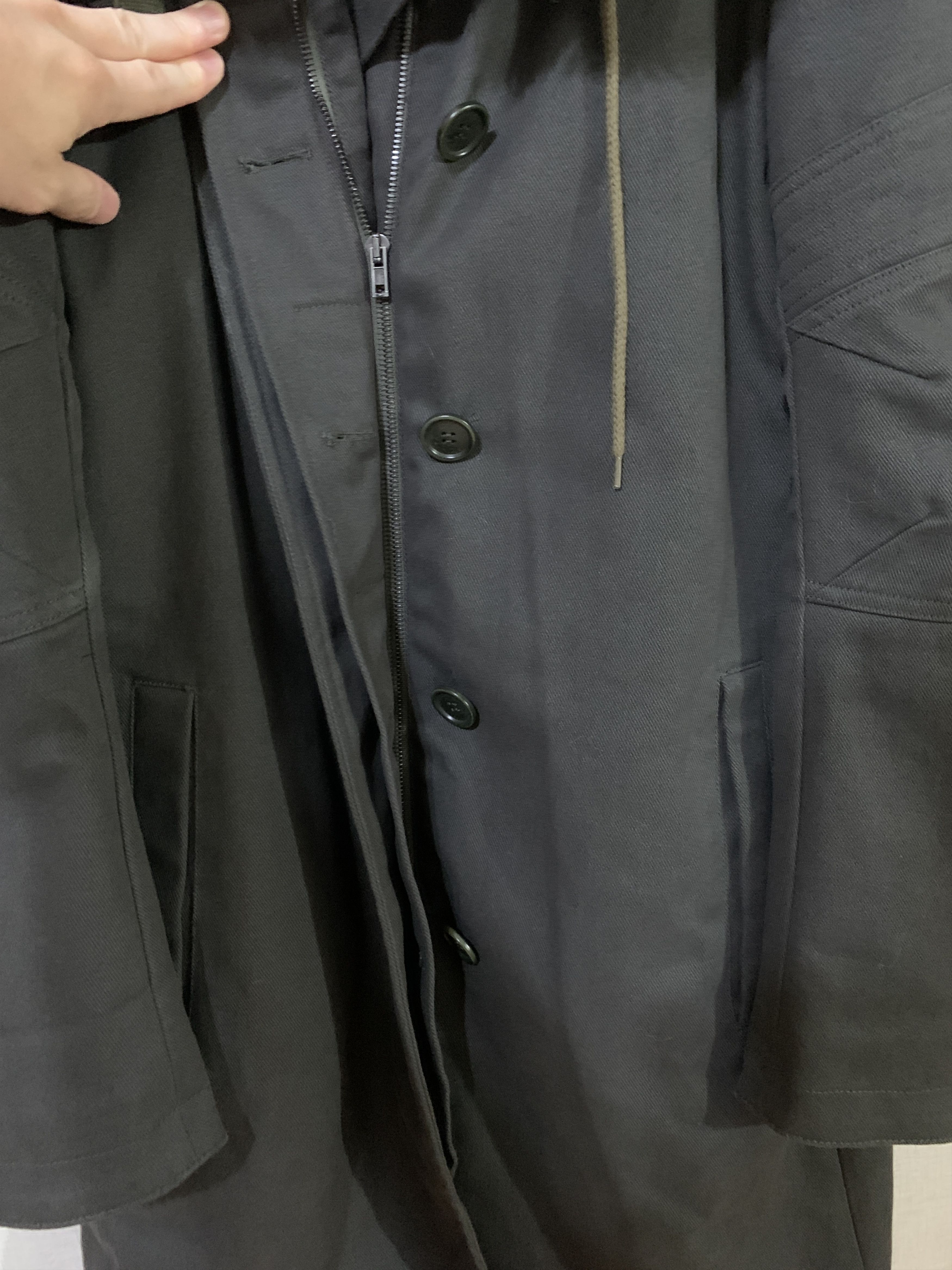 Helmut Lang Archive 99FW Astro Biker Long Coat Jacket Size US S / EU 44-46 / 1 - 12 Thumbnail