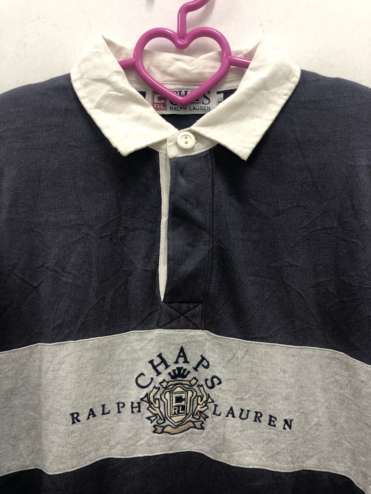 Chaps Ralph Lauren Vintage CHAPS RALPH LAUREN Spell Out Big Logo Polo Shirt Size US L / EU 52-54 / 3 - 2 Thumbnail