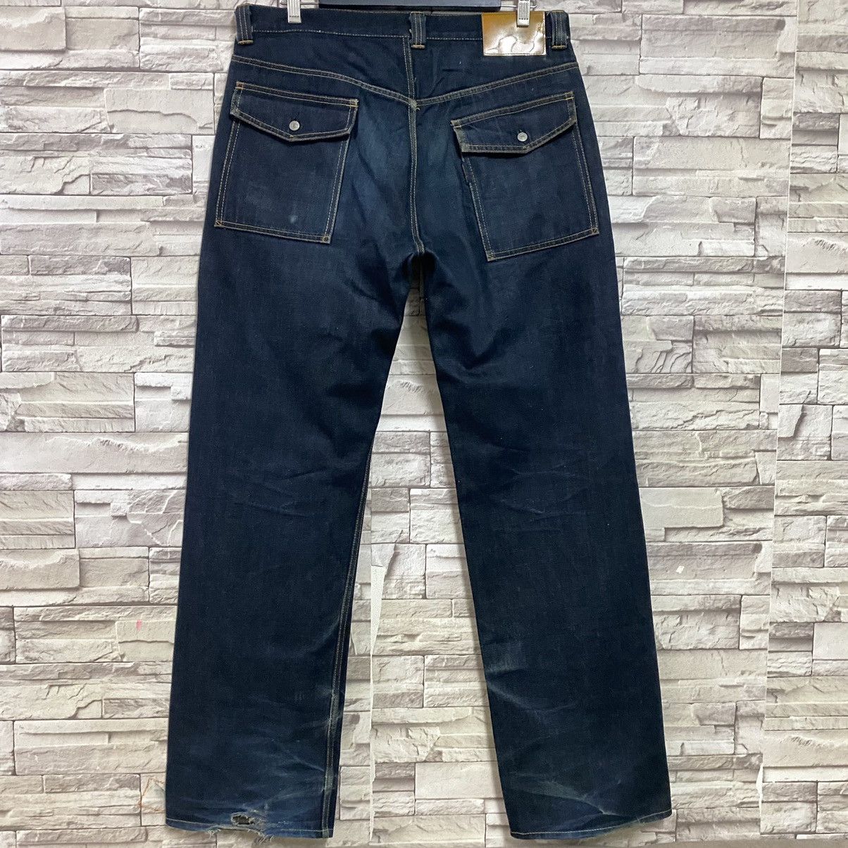 Yohji Yamamoto Vintage Yohji Yamamoto Bush Denim Selvedge Jeans Size US 36 / EU 52 - 11 Thumbnail