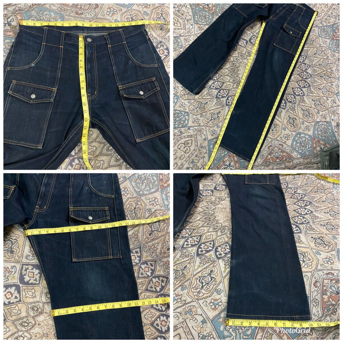 Yohji Yamamoto Vintage Yohji Yamamoto Bush Denim Selvedge Jeans Size US 36 / EU 52 - 25 Thumbnail