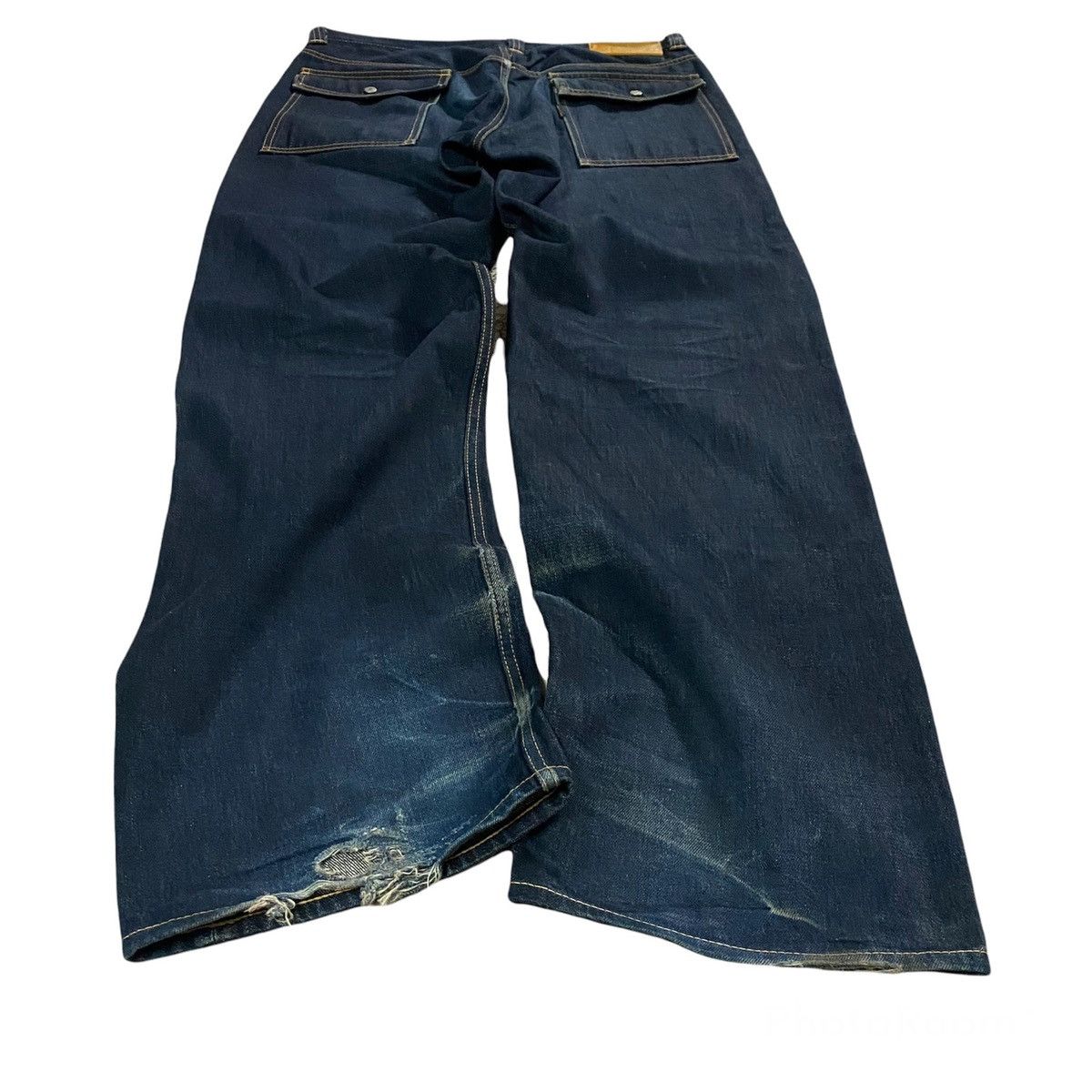Yohji Yamamoto Vintage Yohji Yamamoto Bush Denim Selvedge Jeans Size US 36 / EU 52 - 4 Thumbnail