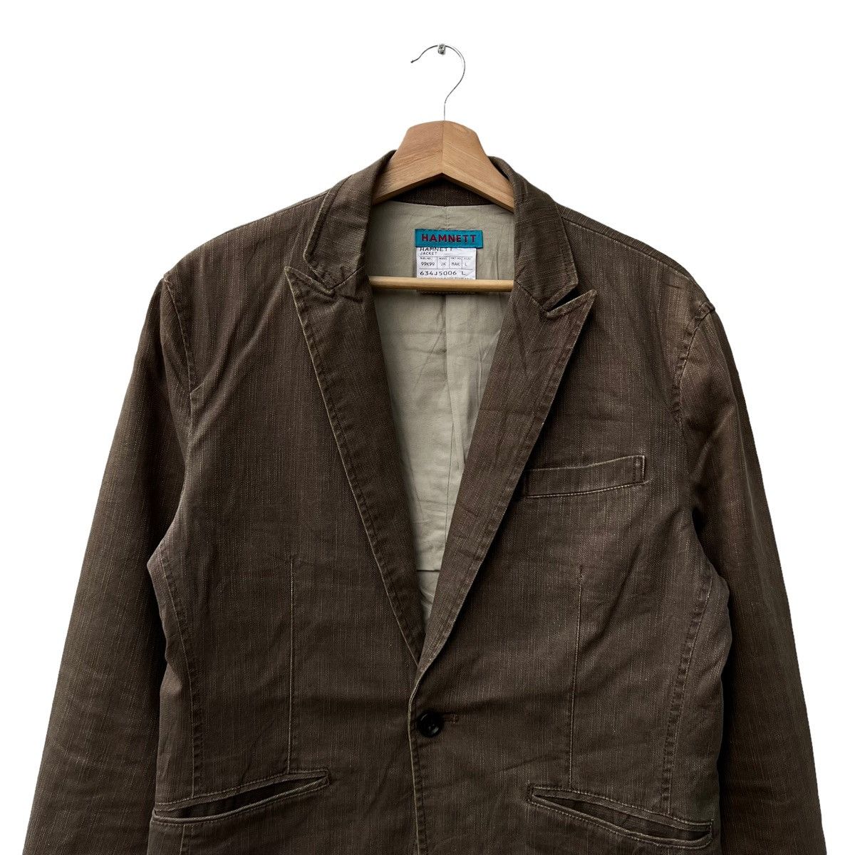 Japanese Brand VINTAGE HIKORY CHORE JACKET HAMNETT JAPAN Size US L / EU 52-54 / 3 - 3 Thumbnail