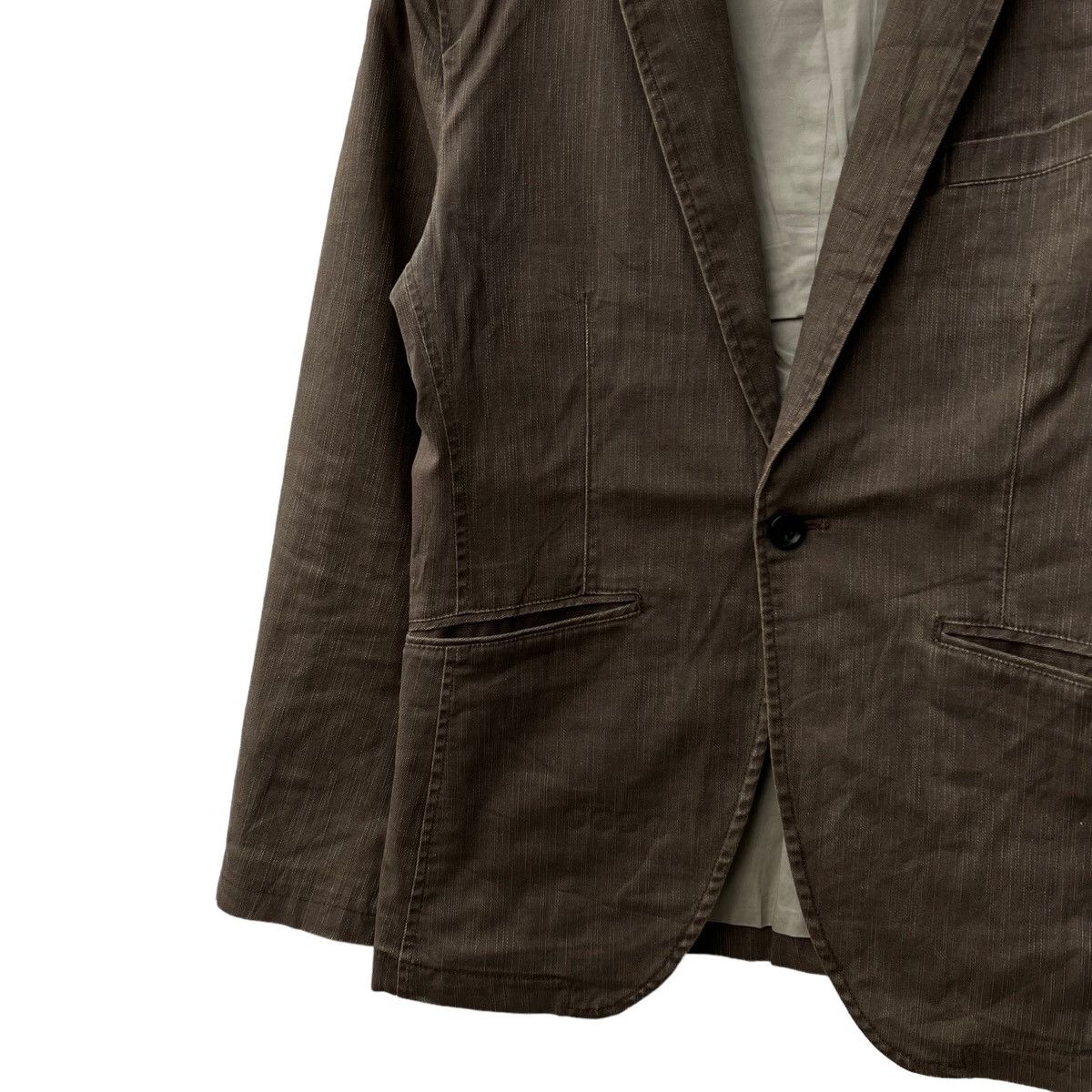 Japanese Brand VINTAGE HIKORY CHORE JACKET HAMNETT JAPAN Size US L / EU 52-54 / 3 - 4 Thumbnail