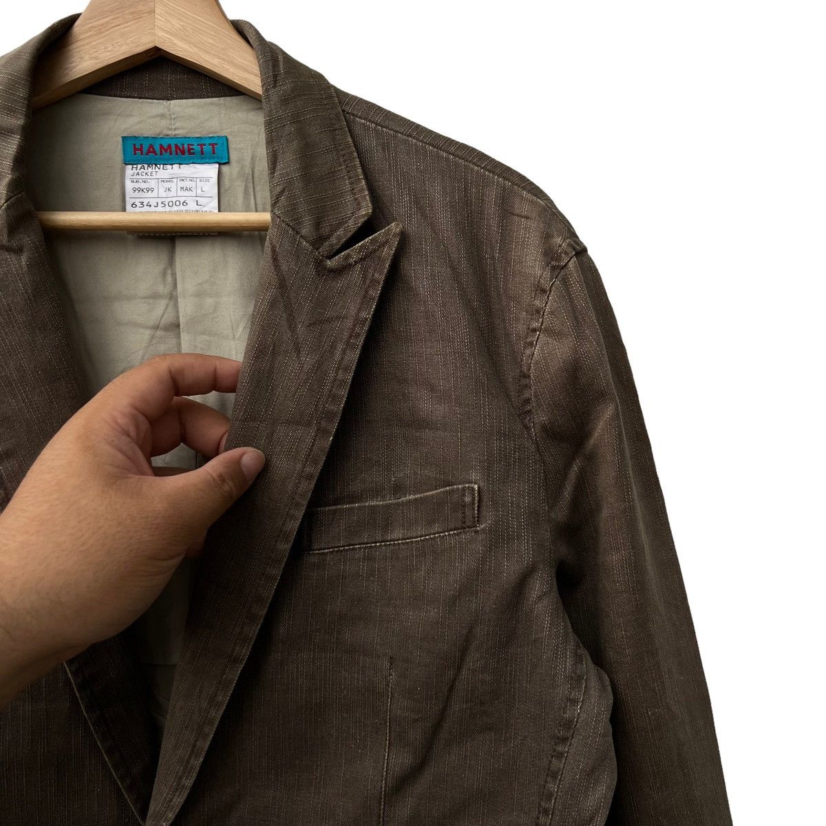Japanese Brand VINTAGE HIKORY CHORE JACKET HAMNETT JAPAN Size US L / EU 52-54 / 3 - 5 Thumbnail