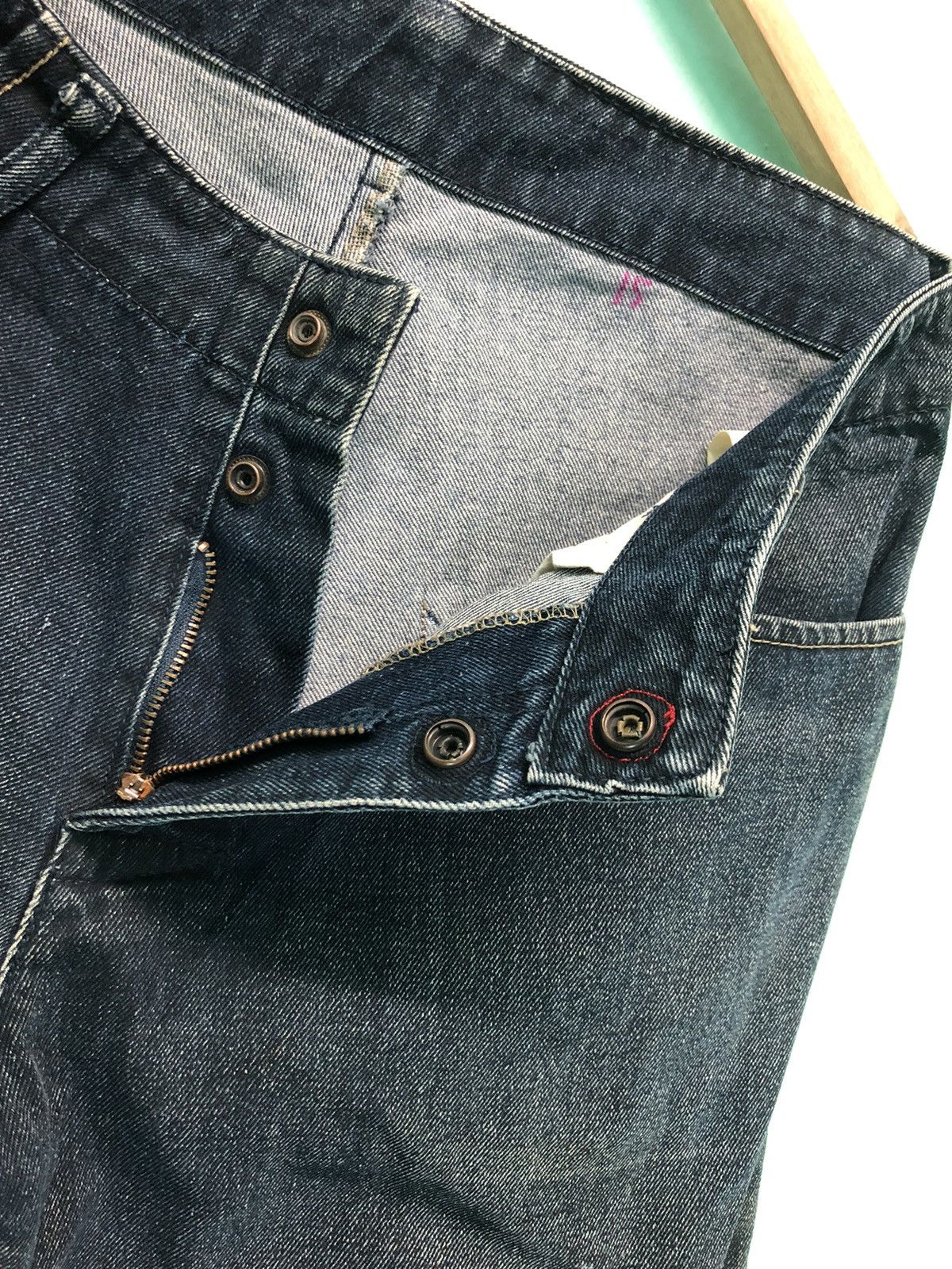 Levi's × Vintage VINTAGE 90s LEVIS RED INDIGO DYE DENIM JEANS Size US 33 - 7 Thumbnail