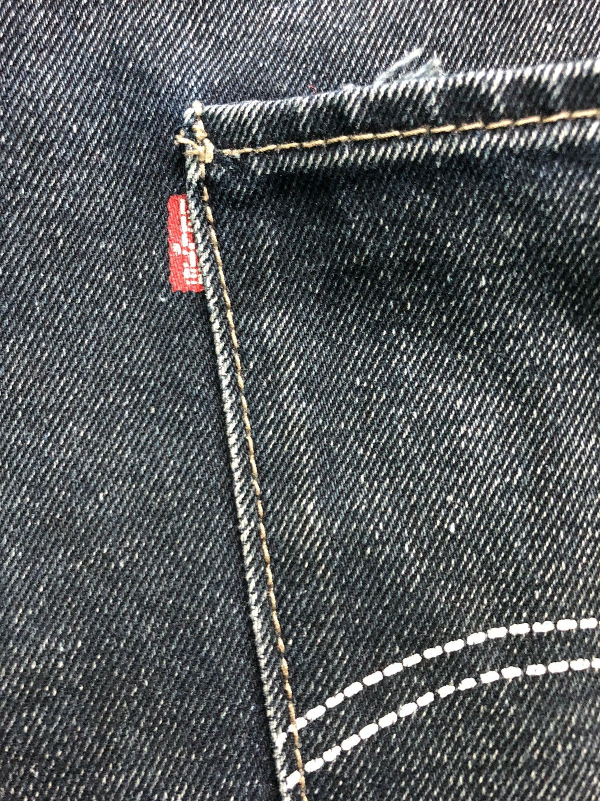 Levi's × Vintage VINTAGE 90s LEVIS RED INDIGO DYE DENIM JEANS Size US 33 - 3 Thumbnail