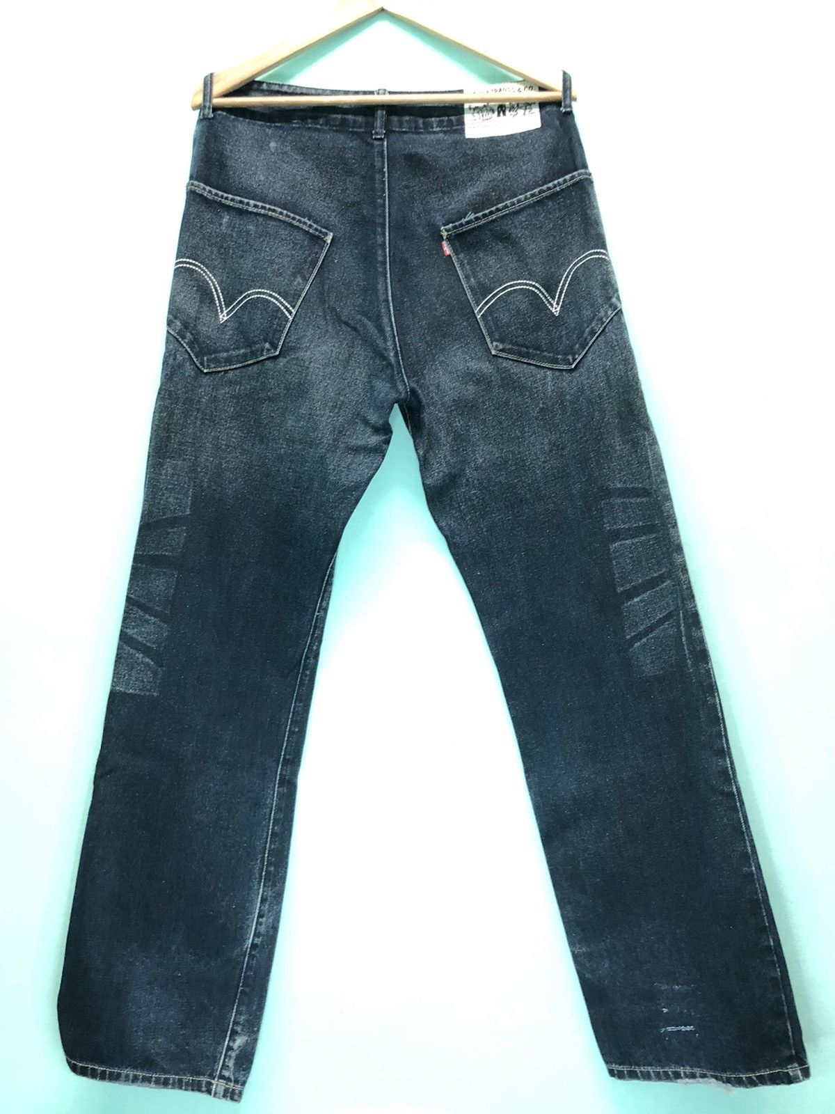 Levi's × Vintage VINTAGE 90s LEVIS RED INDIGO DYE DENIM JEANS Size US 33 - 1 Thumbnail