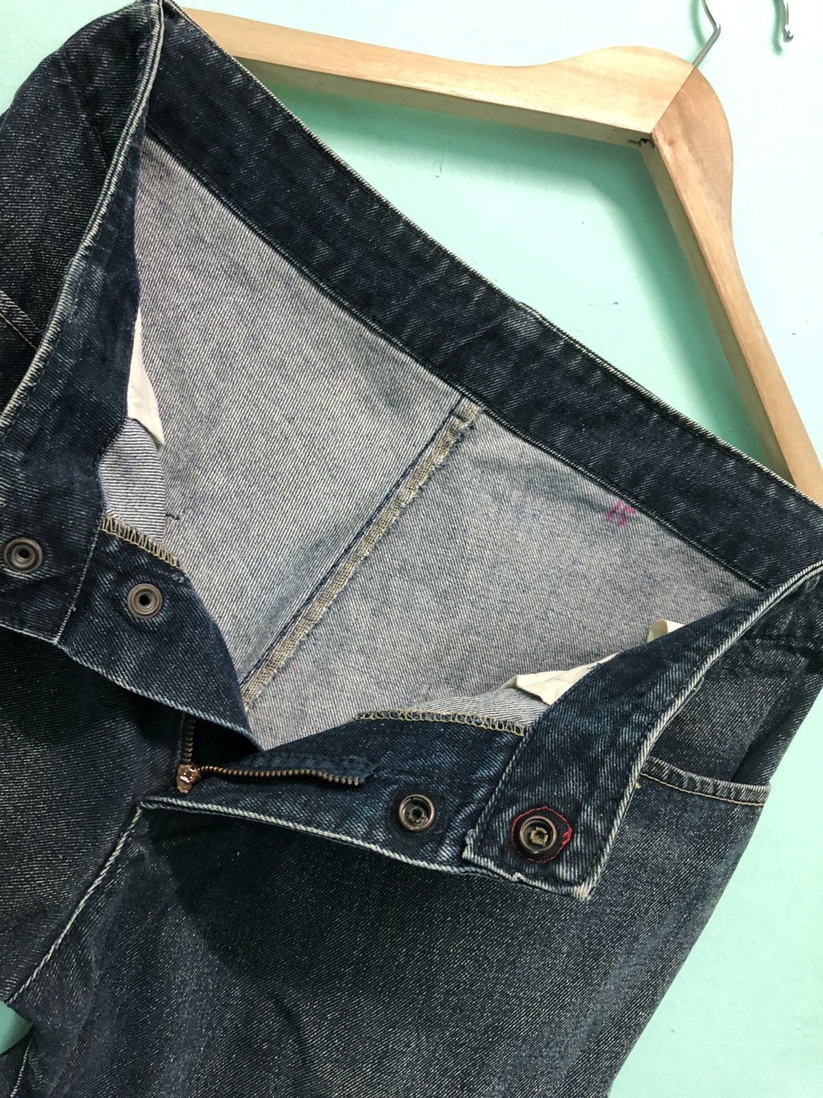 Levi's × Vintage VINTAGE 90s LEVIS RED INDIGO DYE DENIM JEANS Size US 33 - 8 Thumbnail