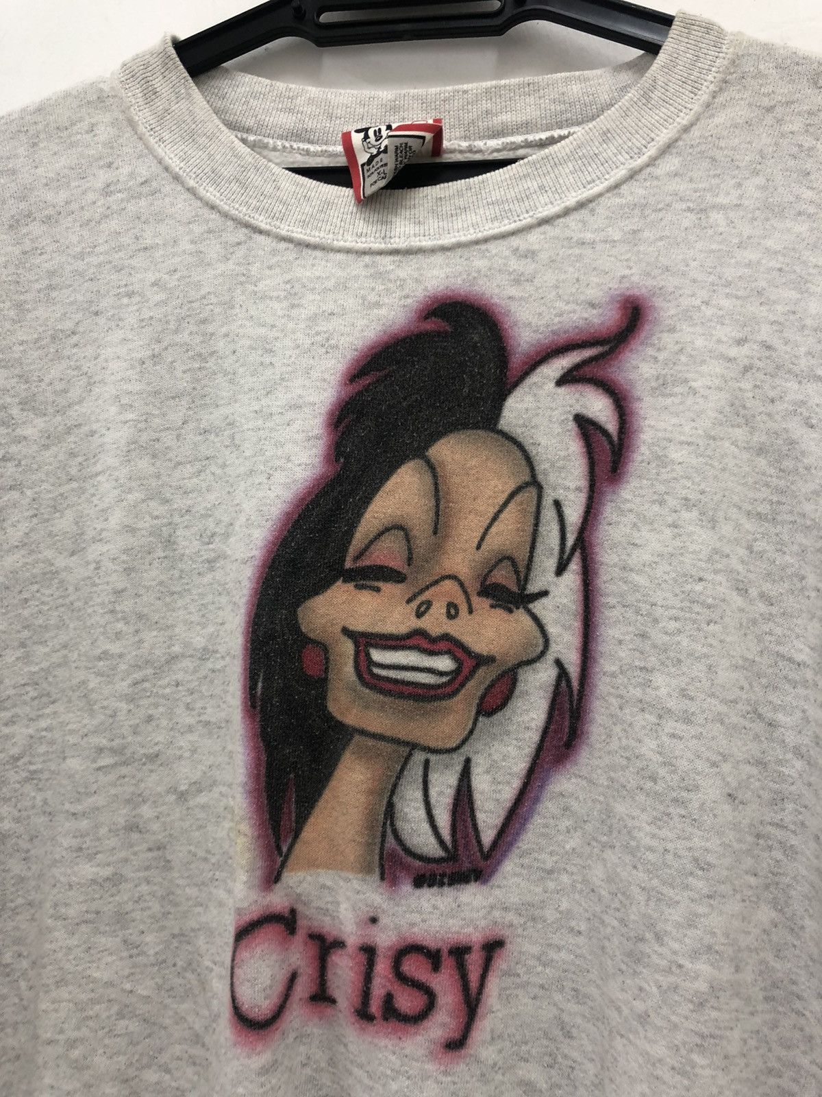 Disney Vintage Crisy Cruella de Vil 101 Dalmation Sweatshirt Size US XL / EU 56 / 4 - 2 Thumbnail
