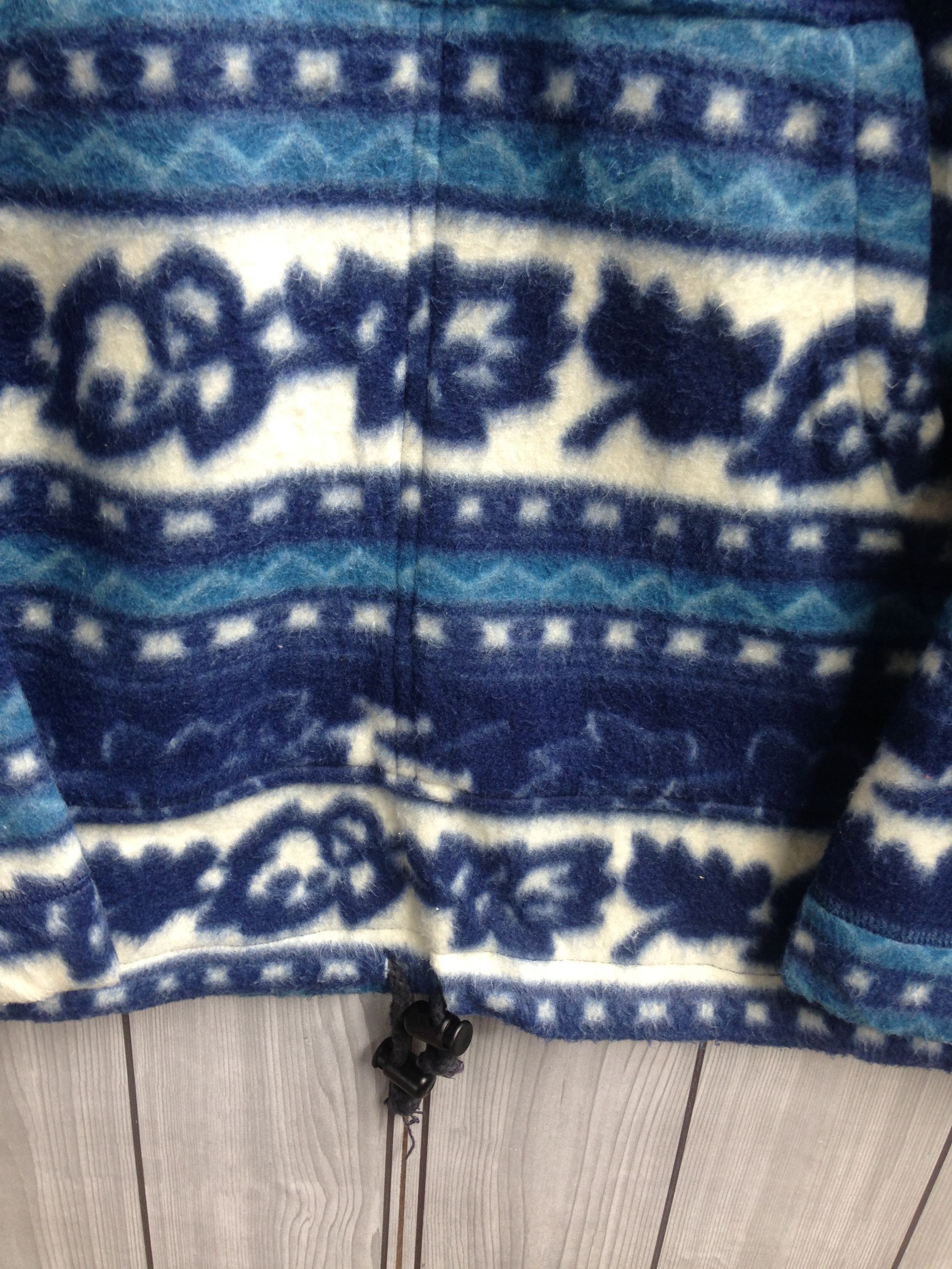 Native × Vintage Tribal Abstract Printed Fleece Sweater Size US M / EU 48-50 / 2 - 4 Thumbnail