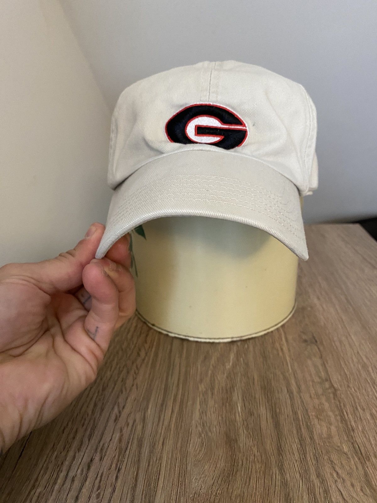 Nike Vintage Y2K Georgia Nike Mini Swoosh Dad Hat Strapback Cap Size ONE SIZE - 6 Thumbnail