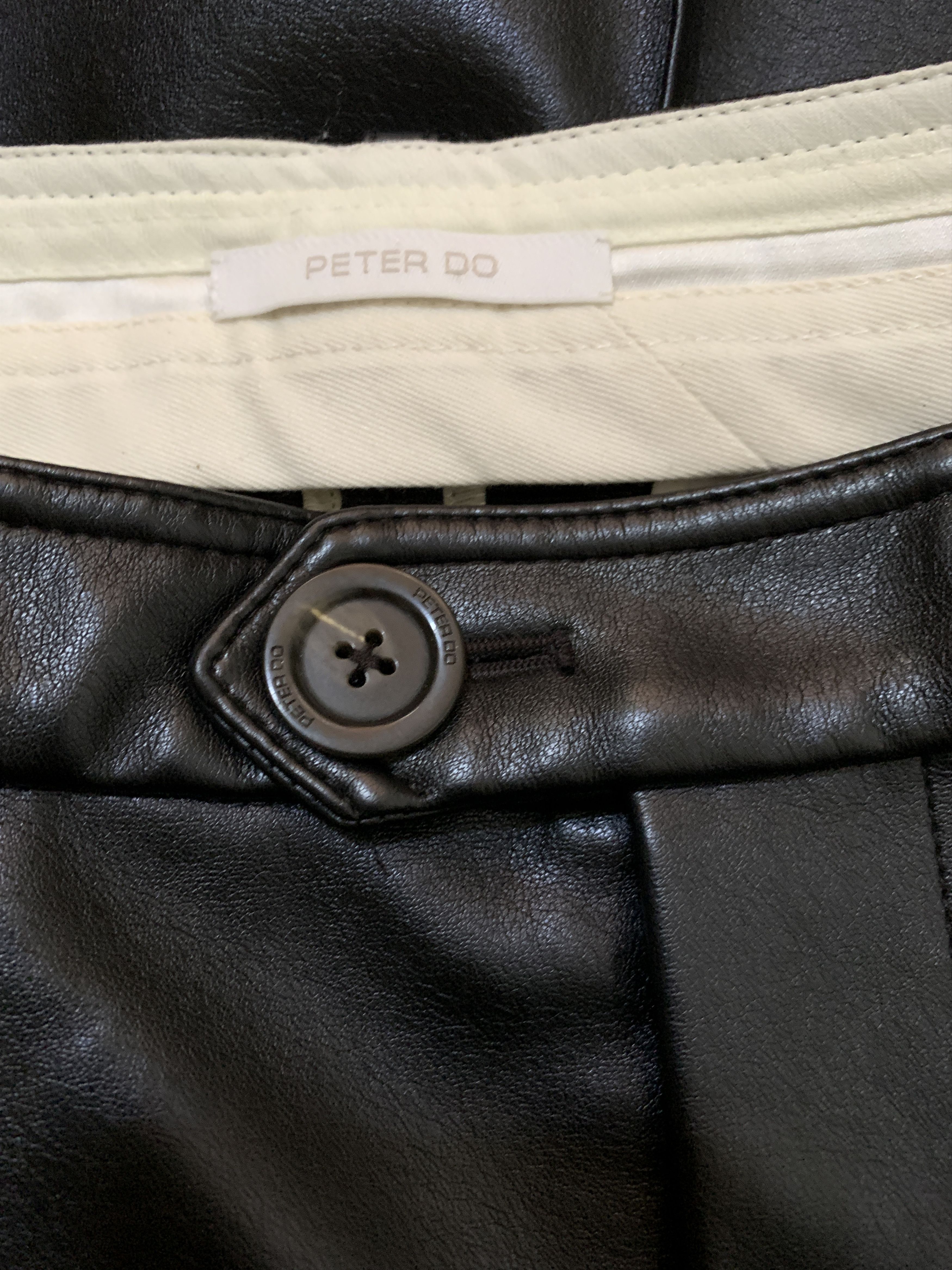 Peter Do Eco Leather Wide Pants Size 27" / US 4 / IT 40 - 8 Thumbnail