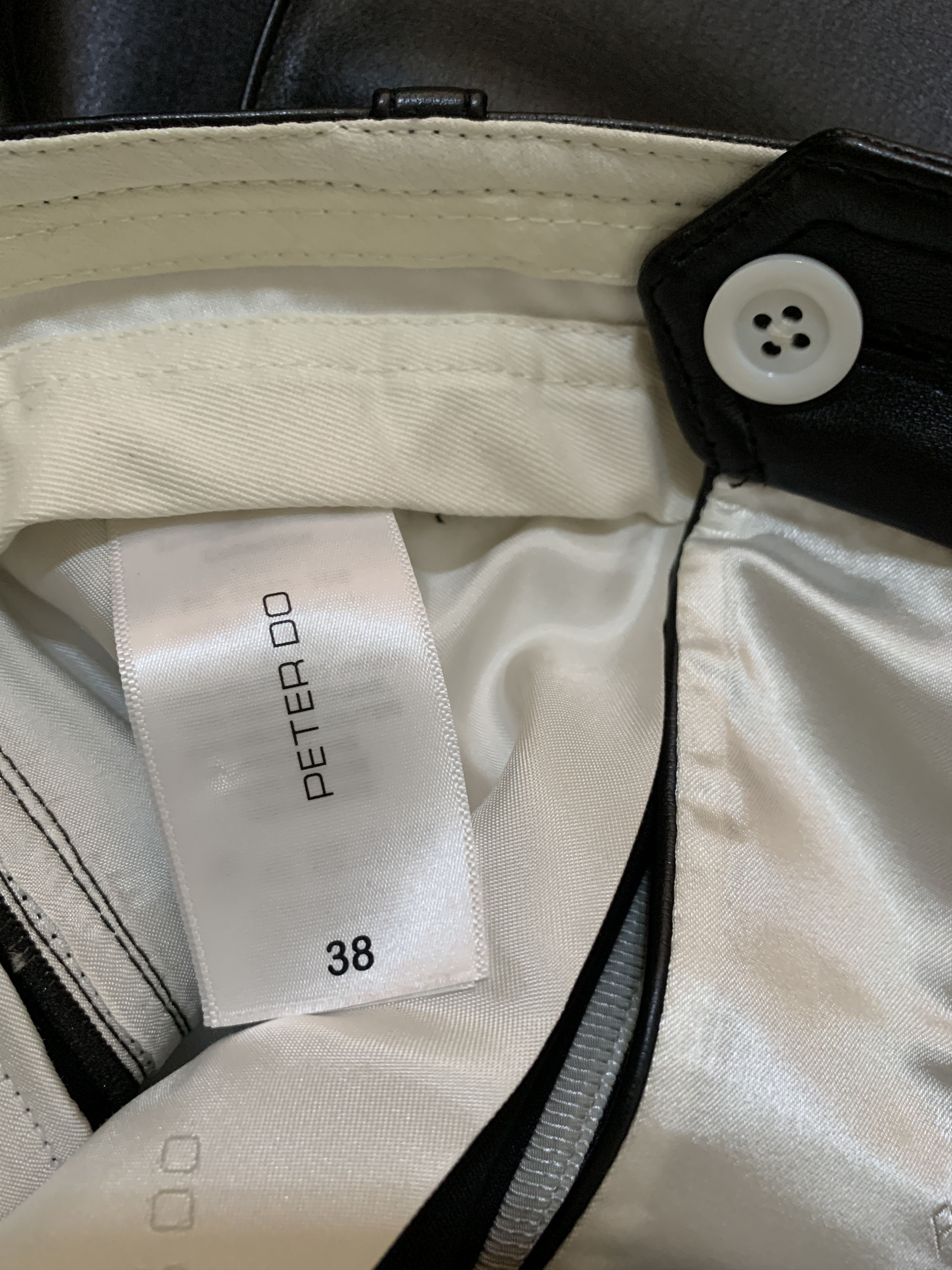 Peter Do Eco Leather Wide Pants Size 27" / US 4 / IT 40 - 9 Thumbnail