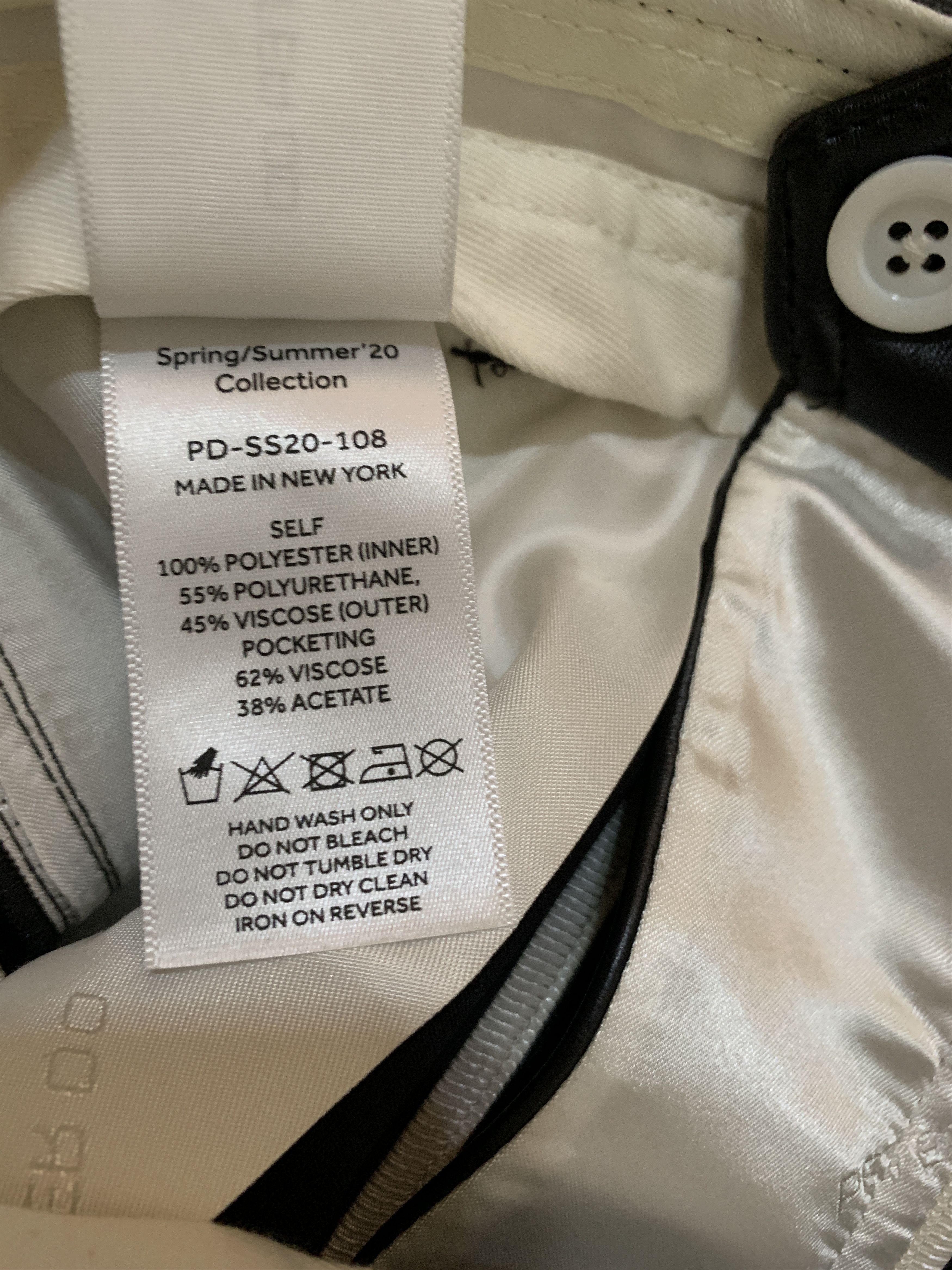 Peter Do Eco Leather Wide Pants Size 27" / US 4 / IT 40 - 10 Thumbnail