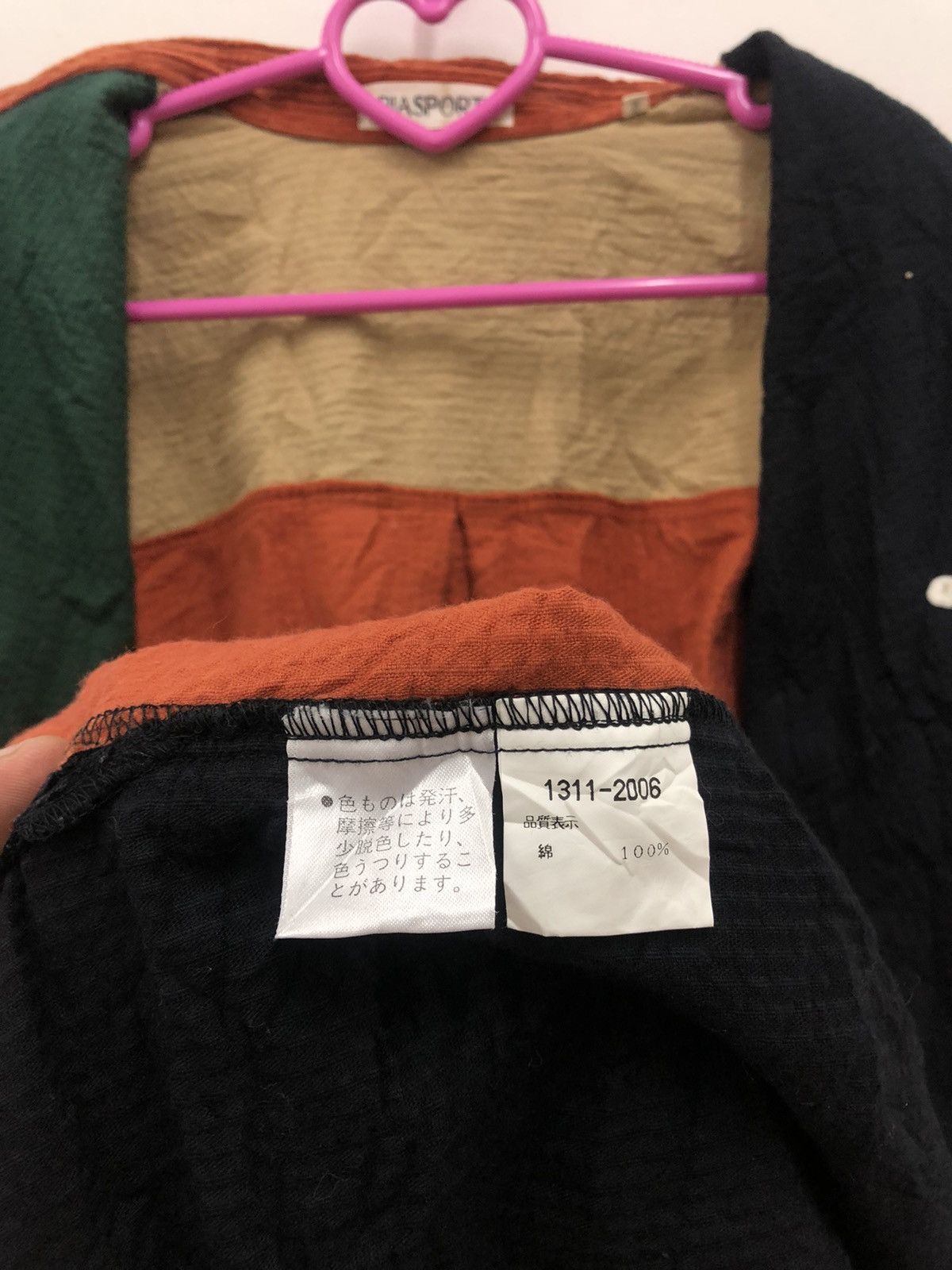 Japanese Brand Iconic PIA SPORTS Patchwork Abstract Pop Art Corduroy Shirt Size US M / EU 48-50 / 2 - 7 Thumbnail