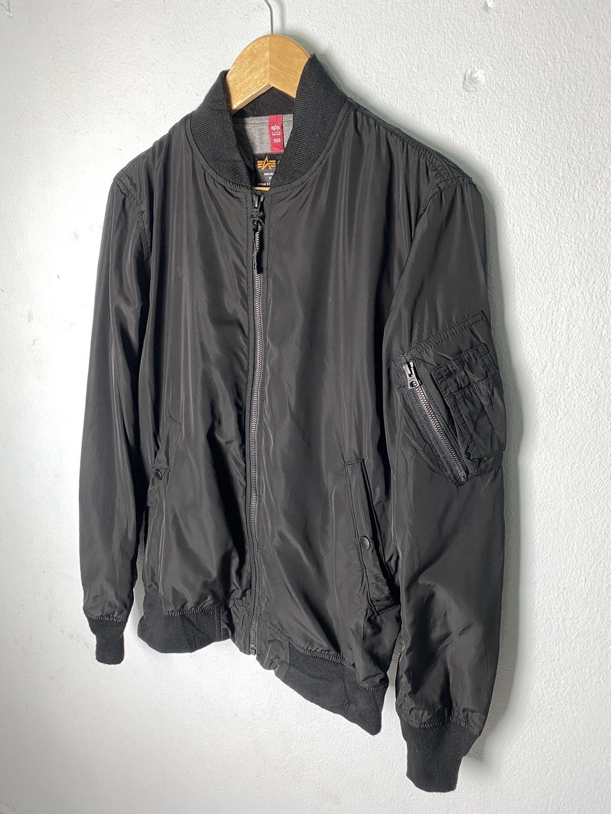 Alpha Industries × Vintage Alpha Industries Jacket Flight/Bomber Jacket Size US M / EU 48-50 / 2 - 2 Thumbnail